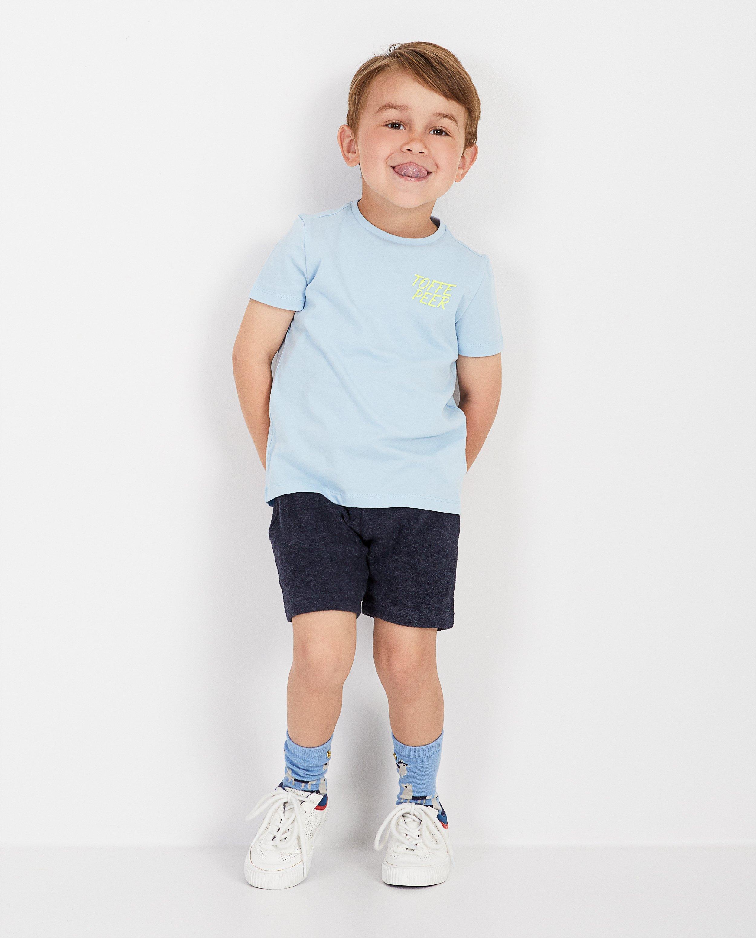 Sponzen short in blauw BESTies - stretch - Besties