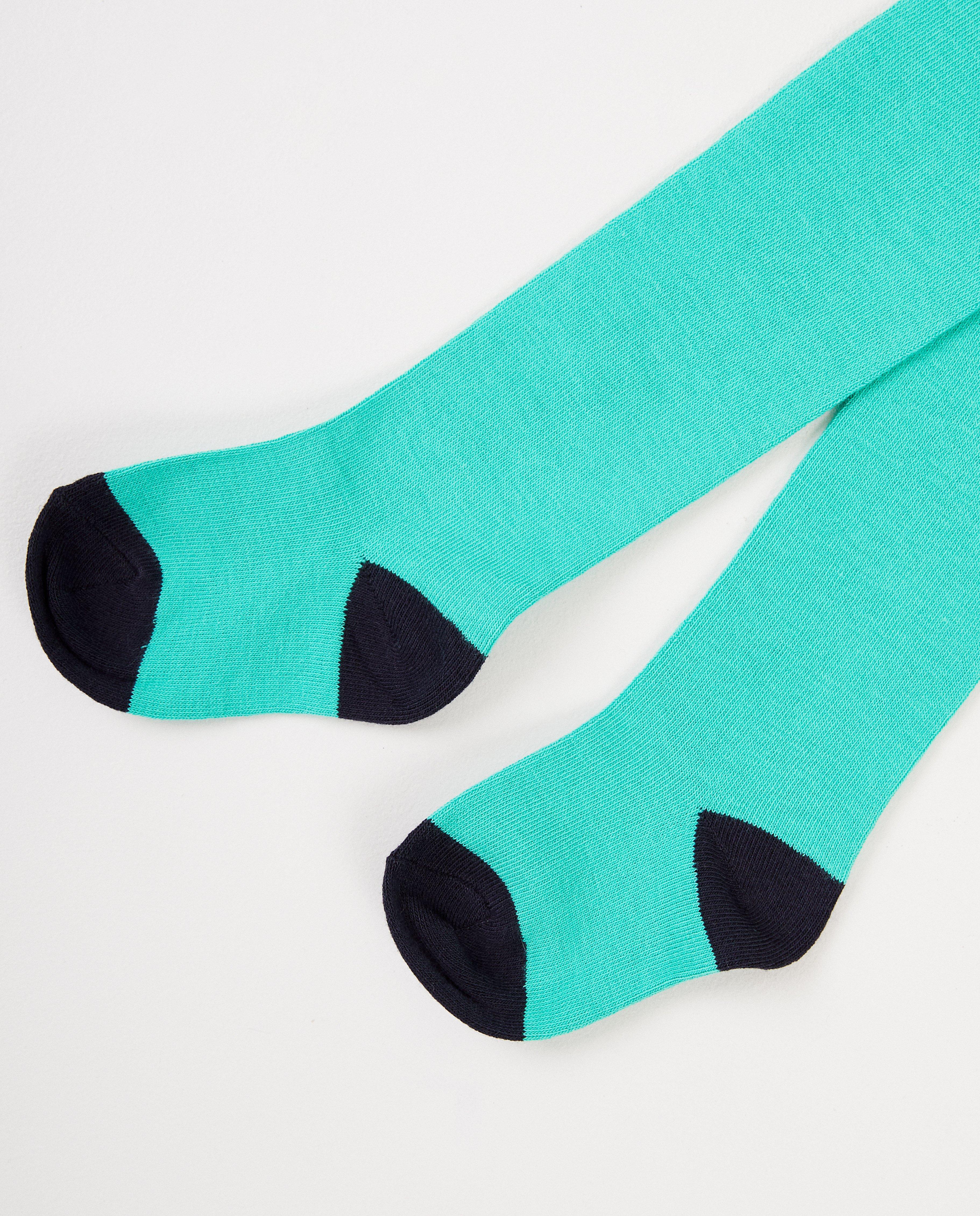 Collant vert - et bleu foncé - JBC