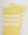 Chaussettes - Mi-bas jaunes à rayures