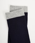 Chaussettes - Mi-bas bleus, fil métallisé