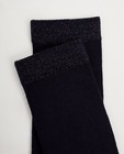 Chaussettes - Mi-bas bleus, fil métallisé