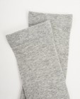 Chaussettes - Mi-bas gris à fil métallisé