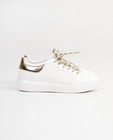 Witte sneakers, maat 36-41 - met gouden details - Sprox