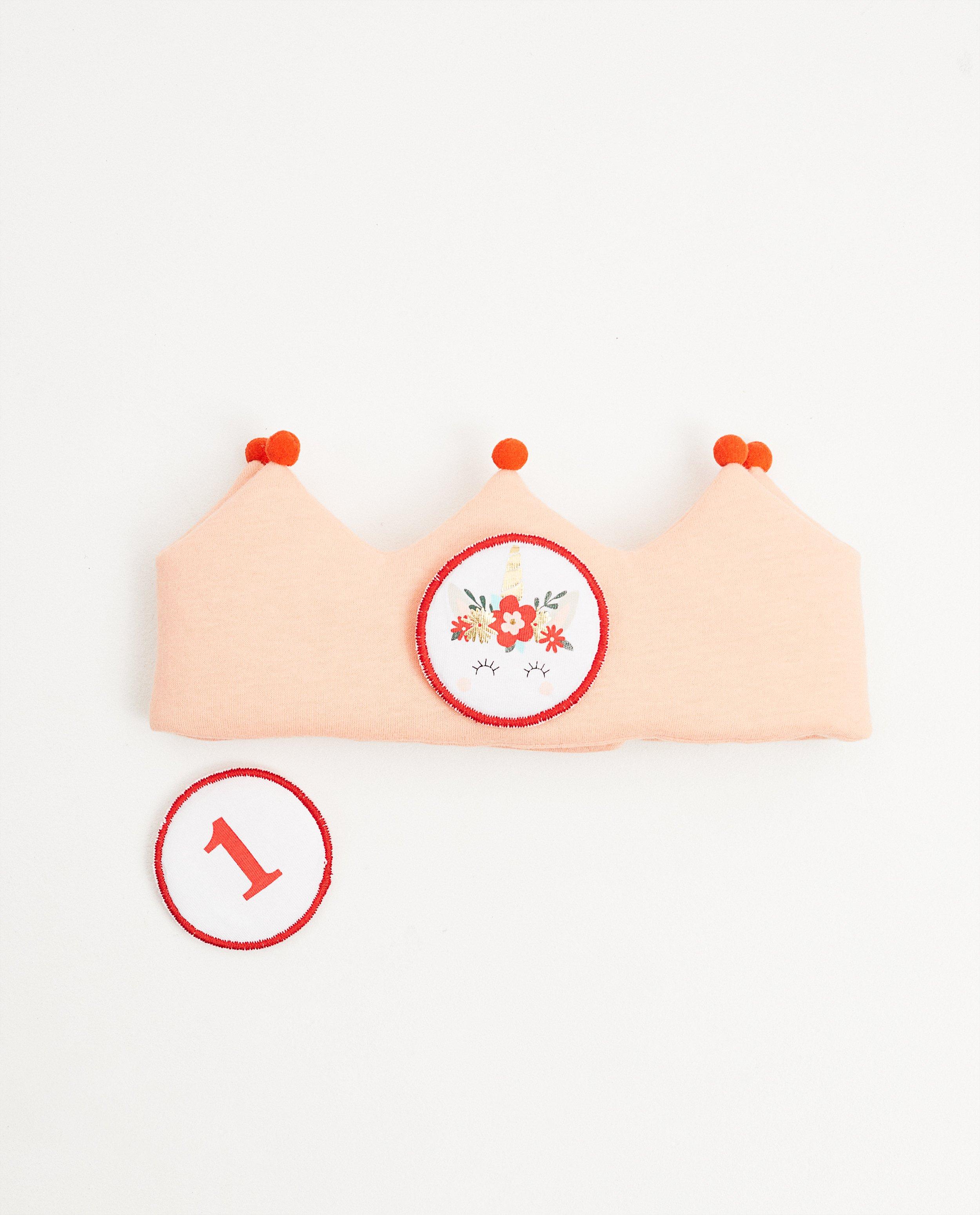 Bonneterie - Couronne d’anniversaire, 1 an