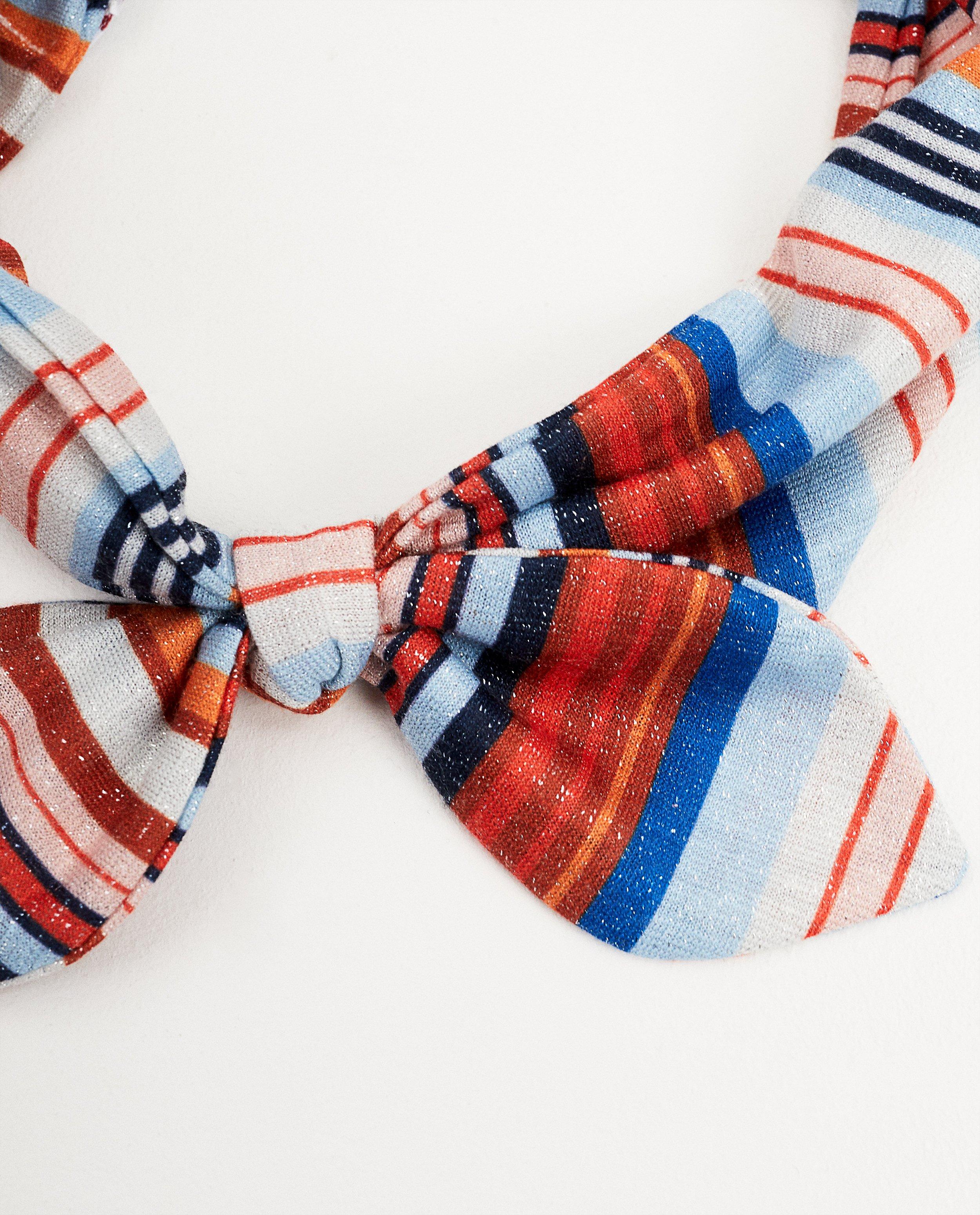 Bonneterie - Bandeau bleu et orange