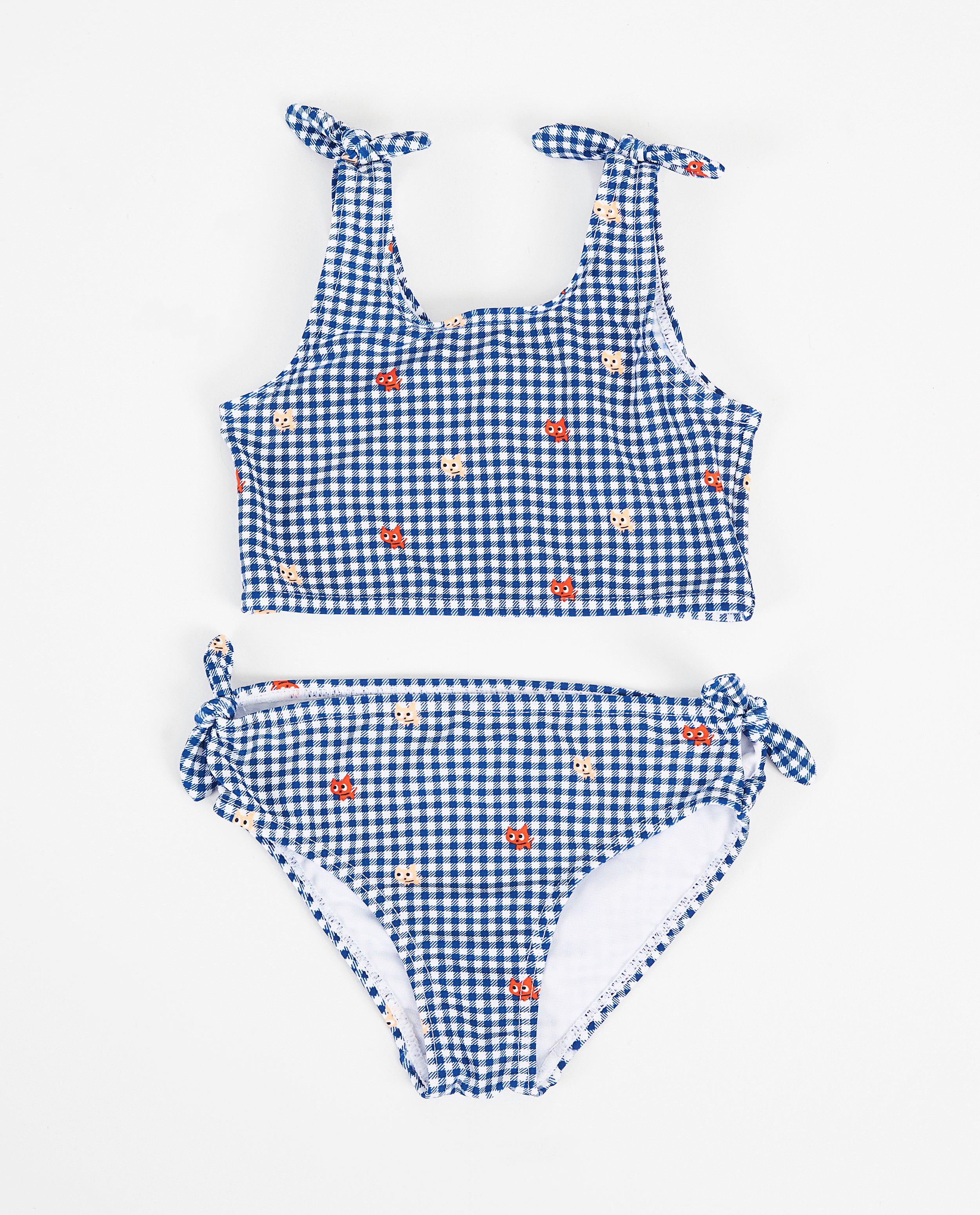 Blauw-witte bikini met print - allover - Milla Star