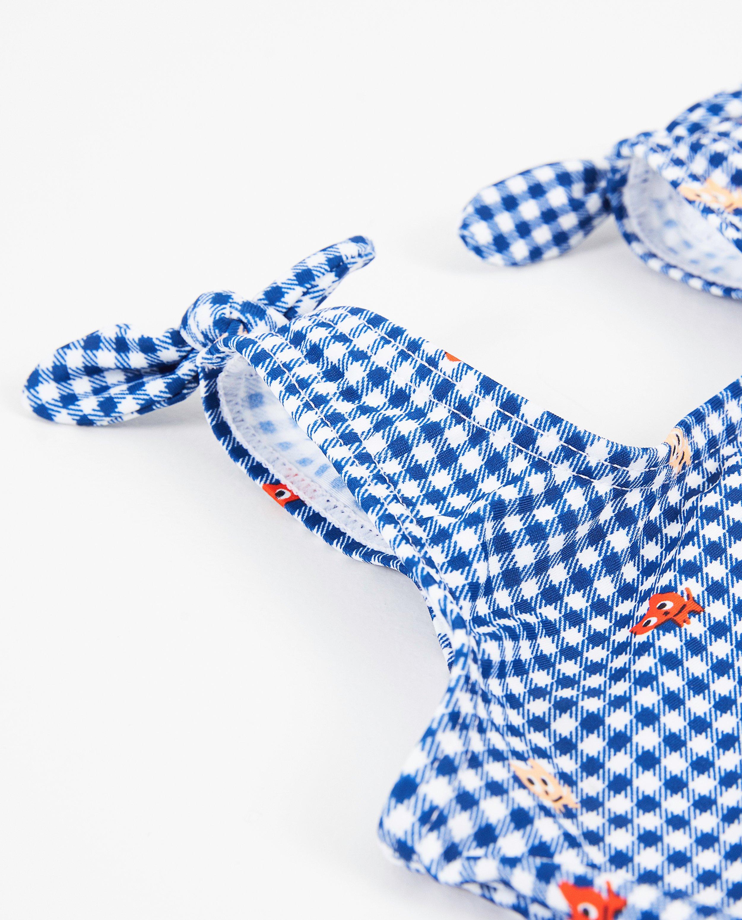 Zwemkleding - Blauw-witte bikini met print