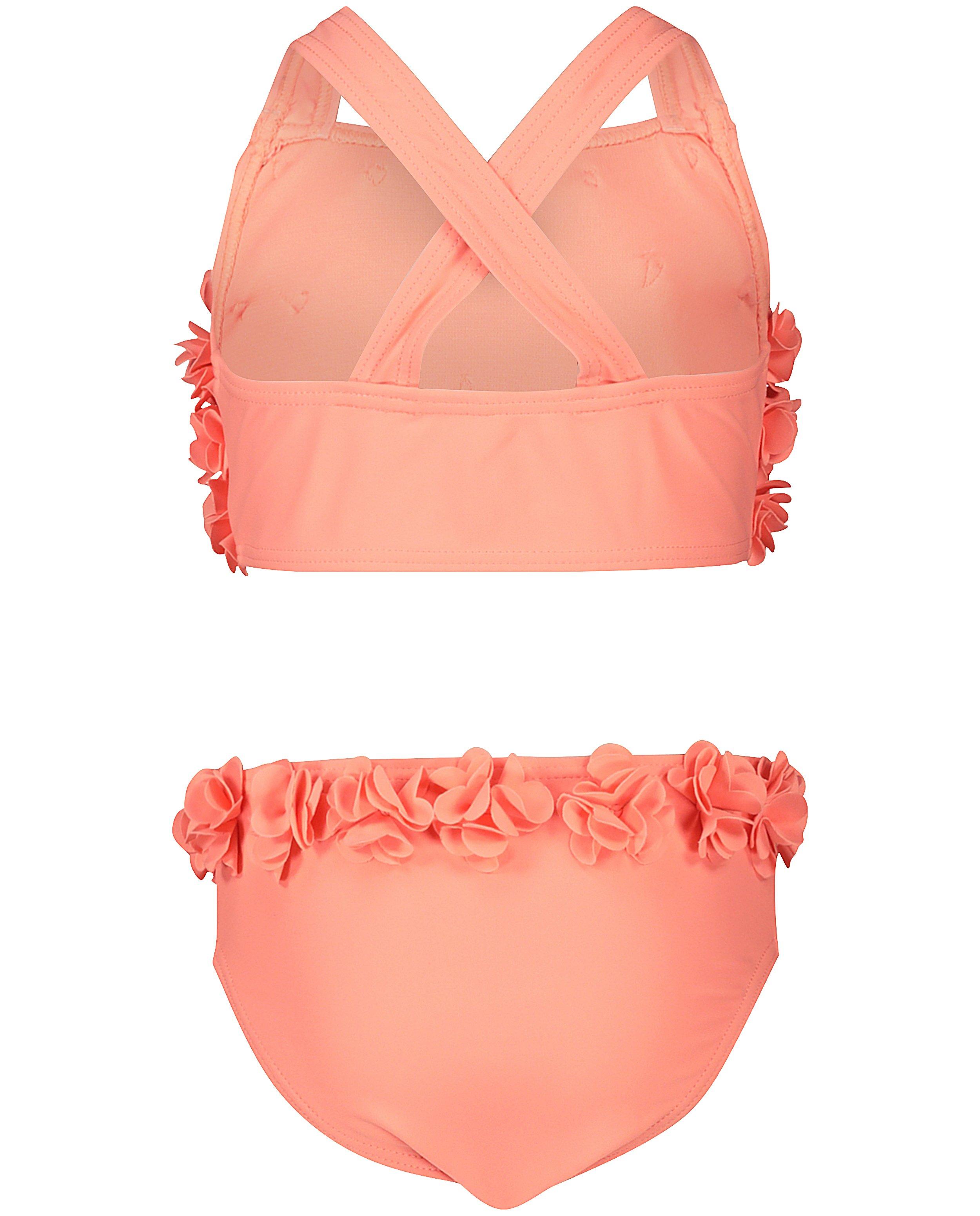 Maillots de bain - Bikini rose fluo, fleurs