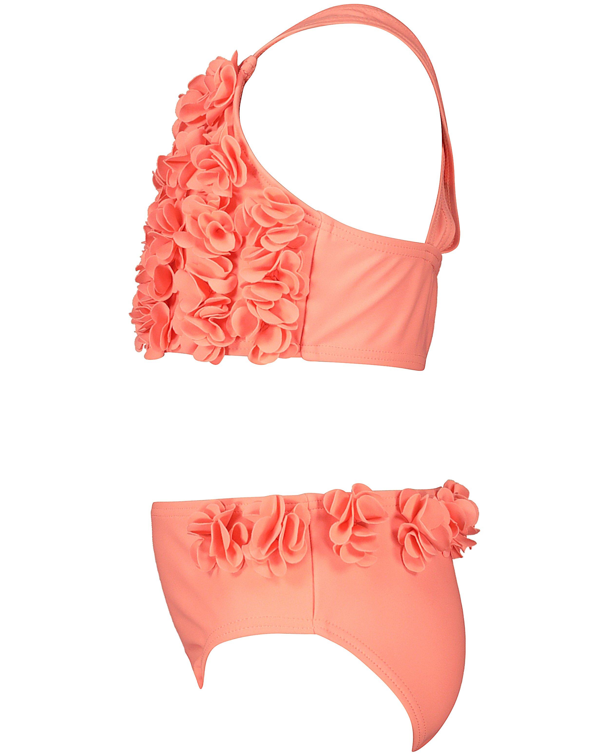 Maillots de bain - Bikini rose fluo, fleurs