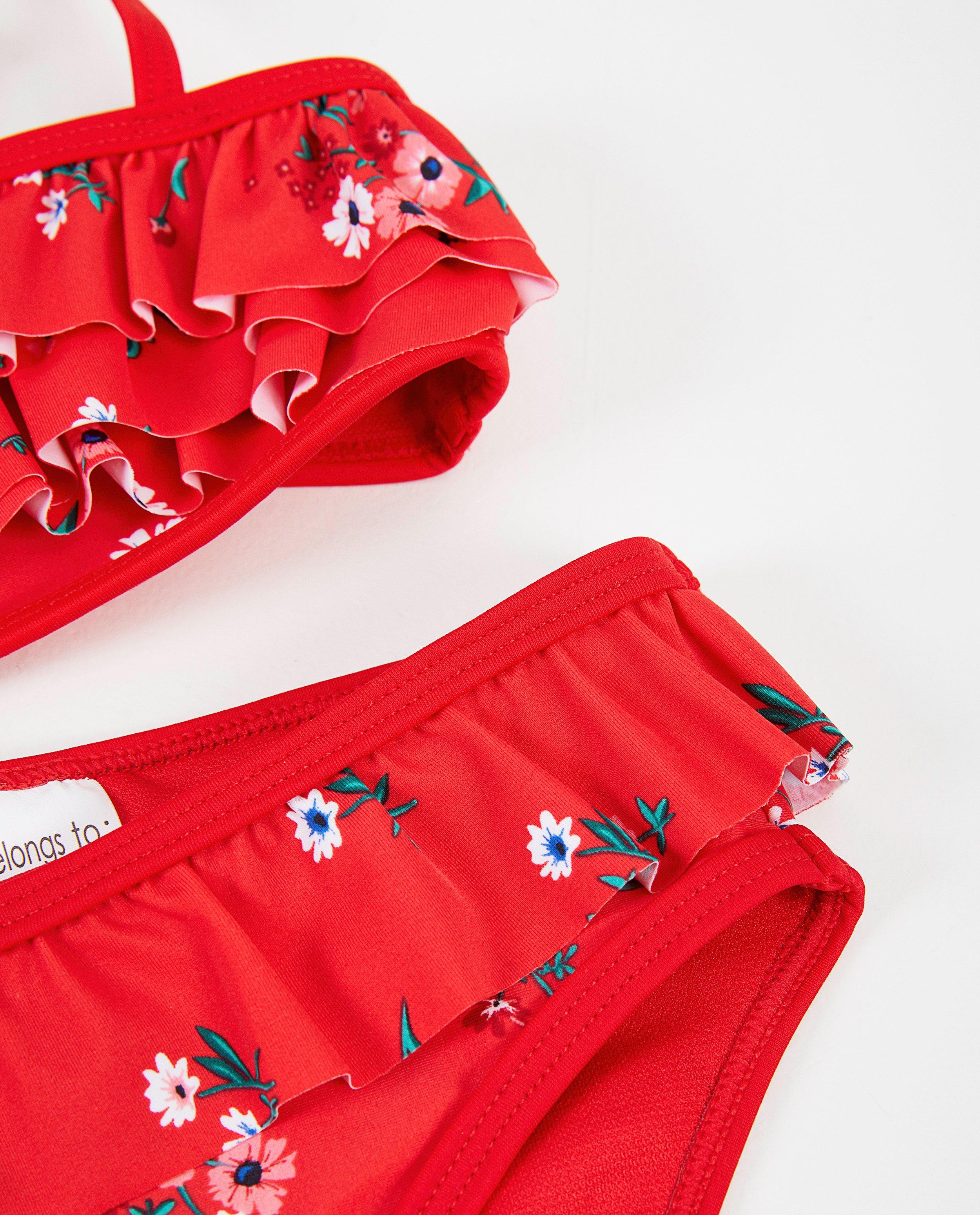 Zwemkleding - Rode bikini met uv-bescherming