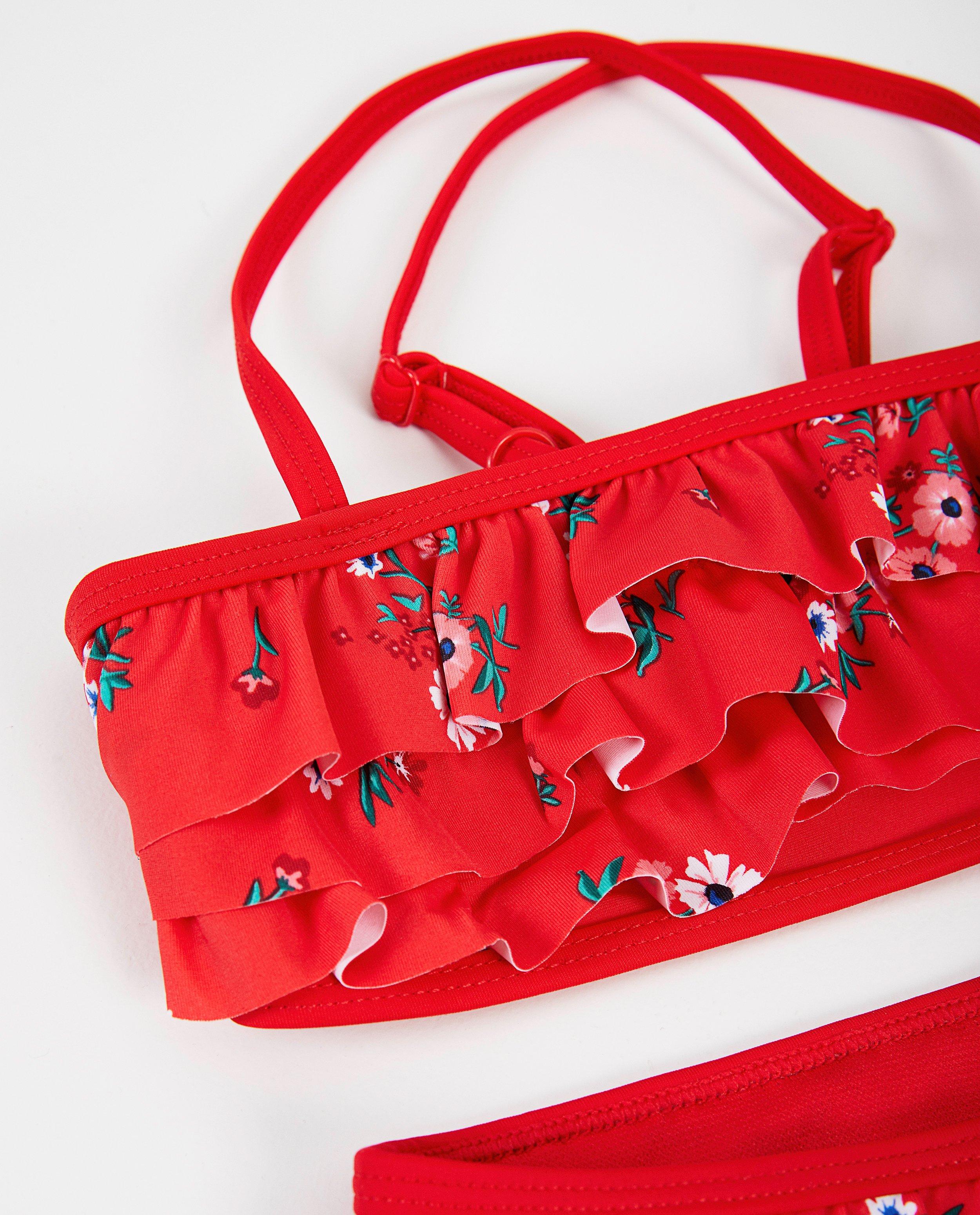 Zwemkleding - Rode bikini met uv-bescherming