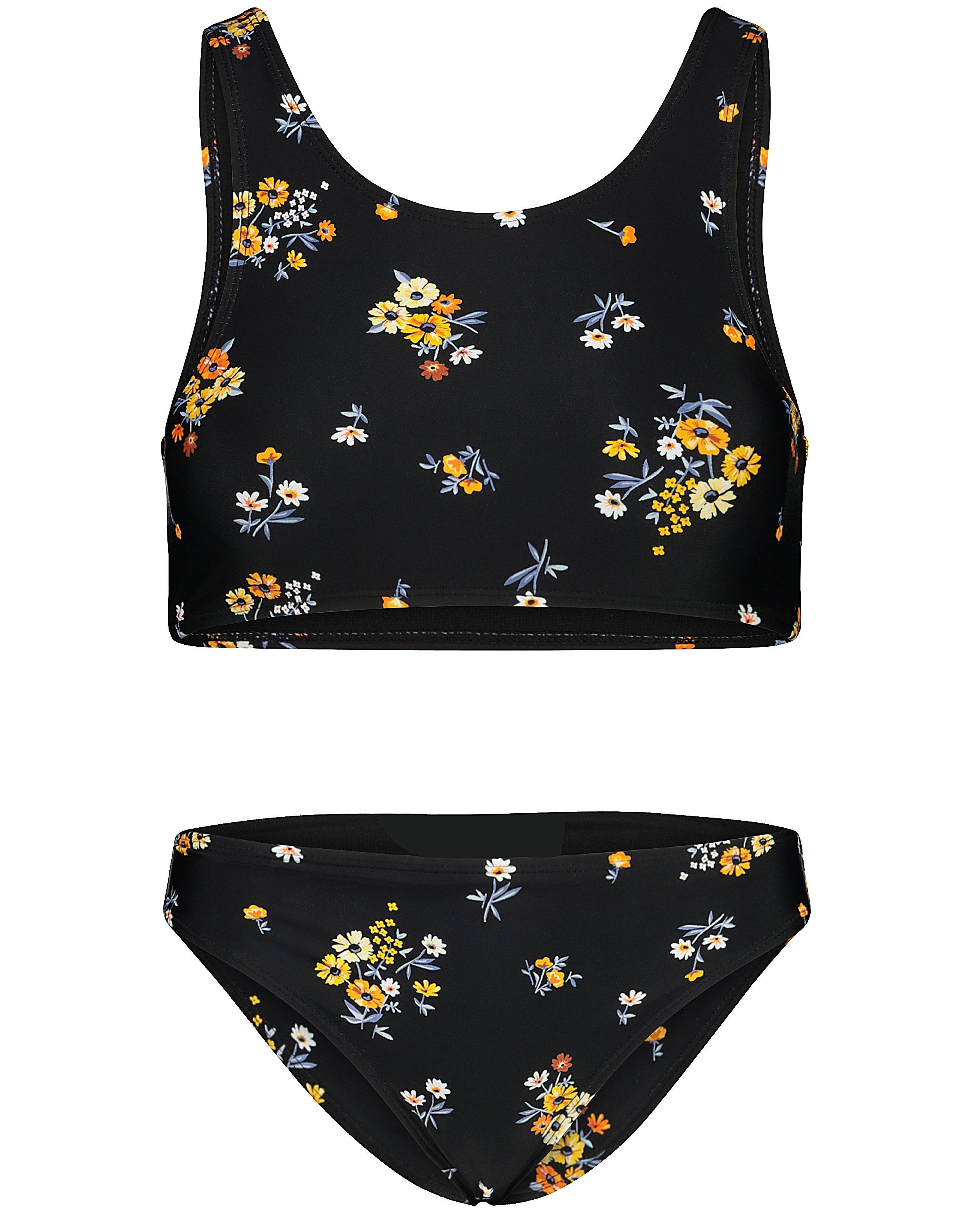 Maillots de bain - Bikini bleu à imprimé fleuri