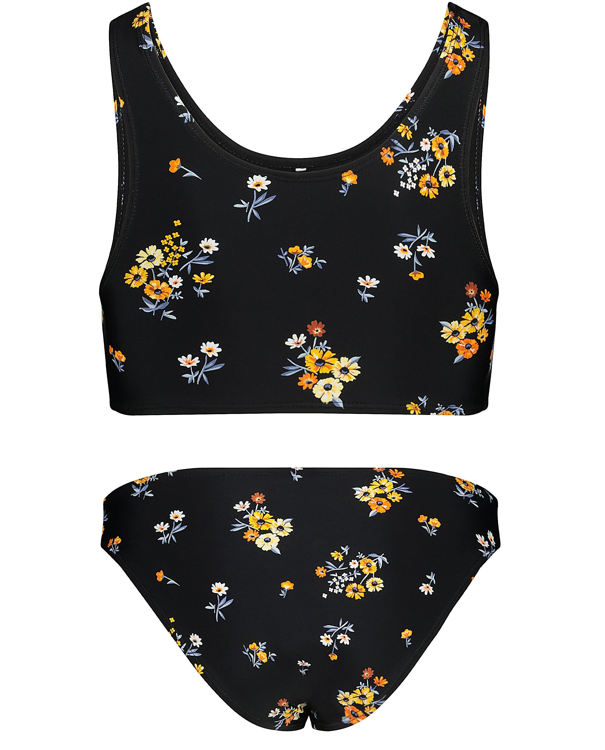 Maillots de bain - Bikini bleu à imprimé fleuri
