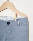 Shorts - Blauwe short met microprint Feest