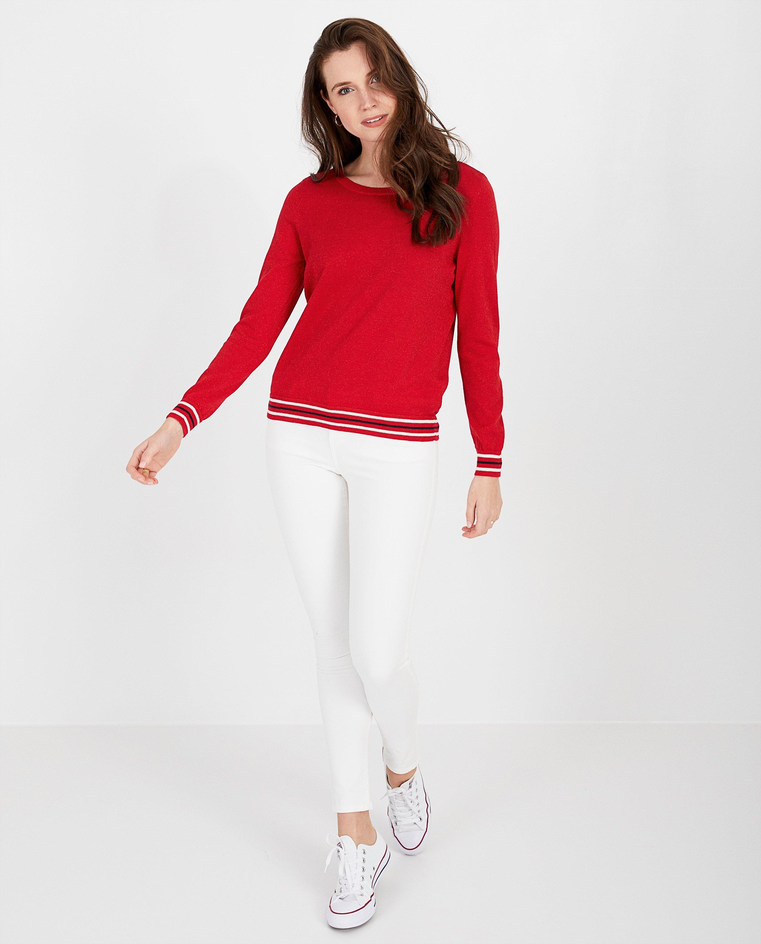 Pull rouge Sara De Paduwa - fil métallisé - Sara de Paduwa