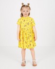 Gele jurk met print K3 - van viscose - K3
