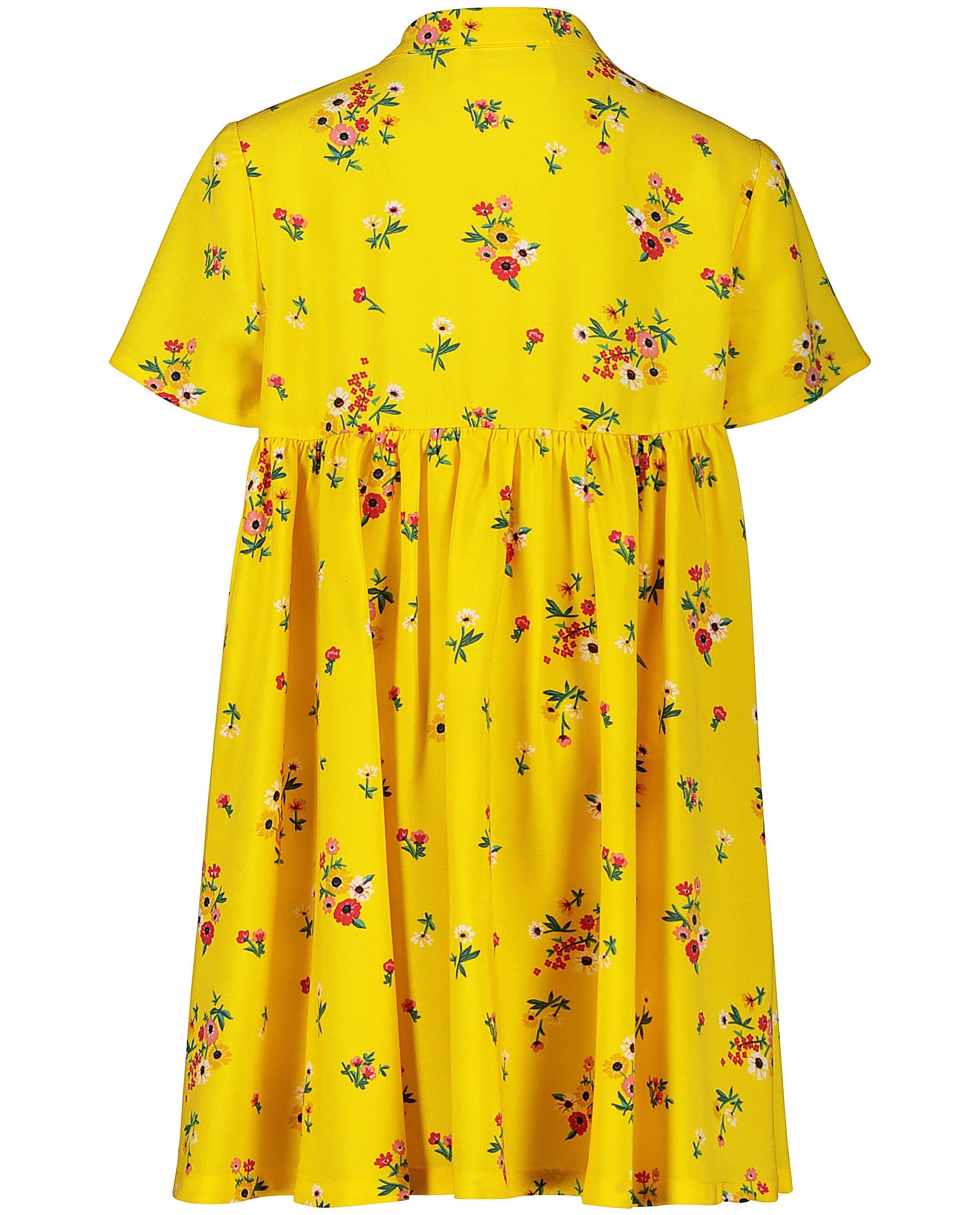 Kleedjes - Gele jurk met print K3