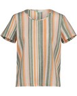 Hemden - Gestreept T-shirt van linnen I AM