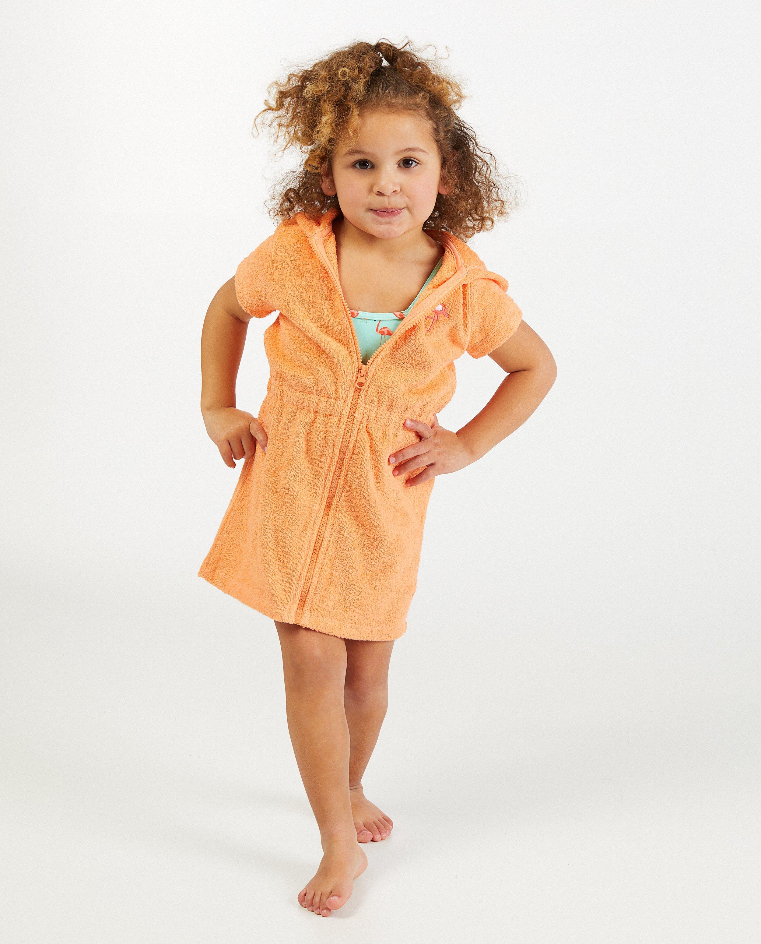 Maillots de bain - Peignoir de bain rouge avec une fermeture à glissière