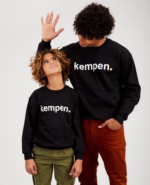Onvermijdelijk koppeling waarom niet Zwarte unisex sweater KEMPEN™ unisex & oversized Kempen | JBC België België