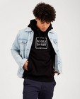 Sweaters - Zwarte unisex hoodie Negenduust