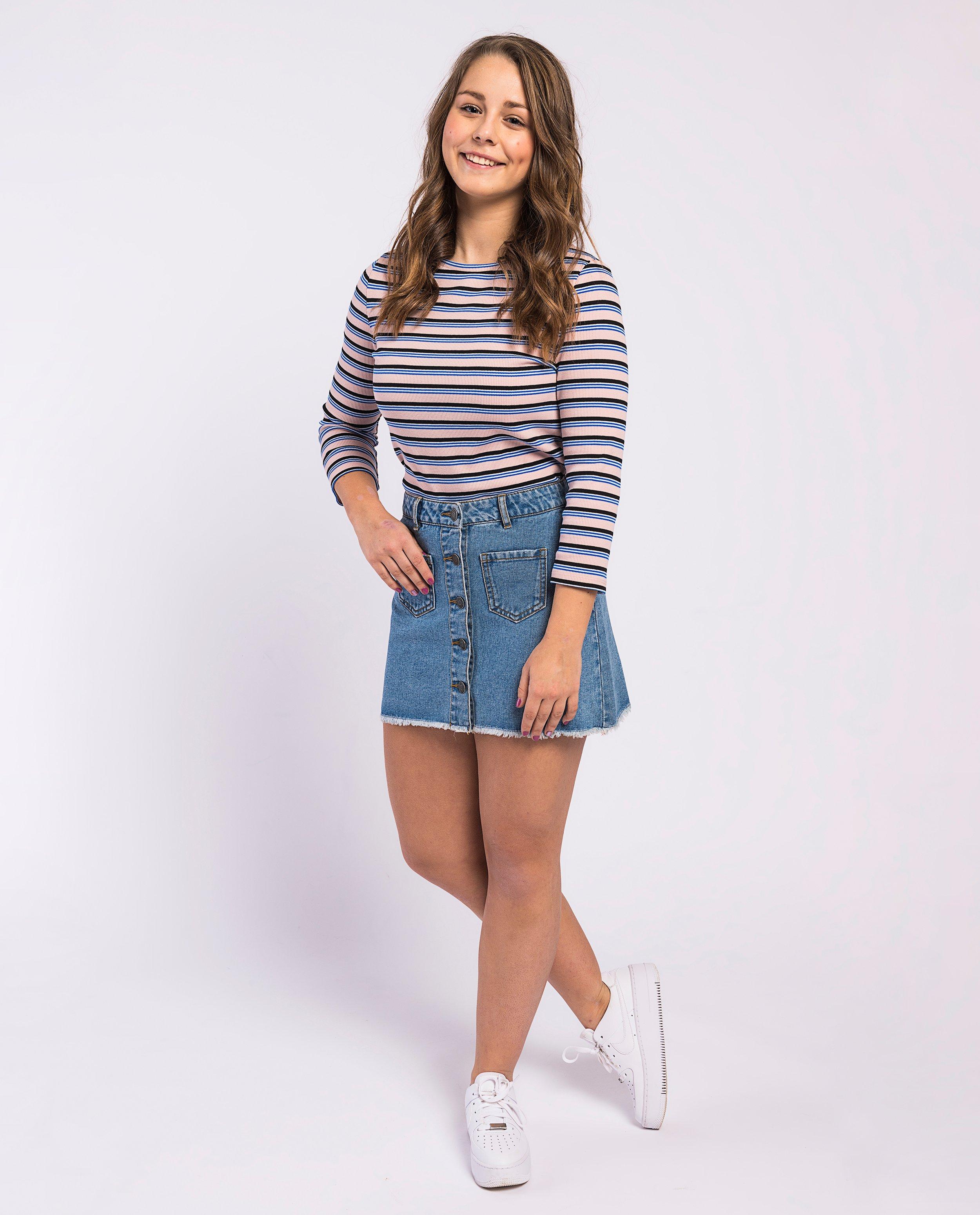 Blauwe jeansrok Steffi Mercie - Steffifam - Steffi Mercie