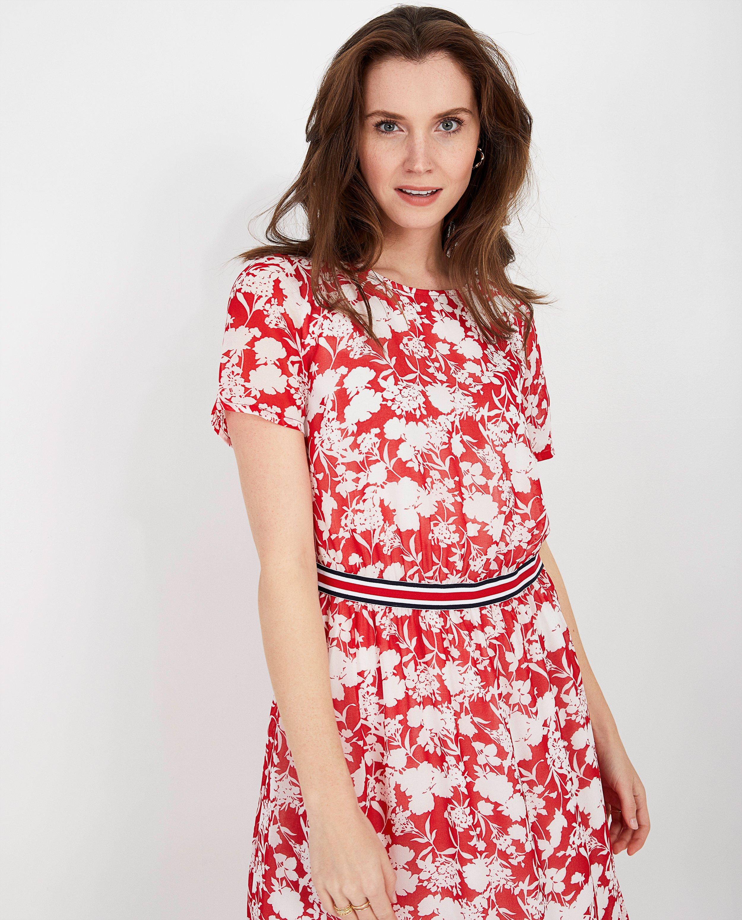 Kleedjes - Rode jurk met print Sara De Paduwa