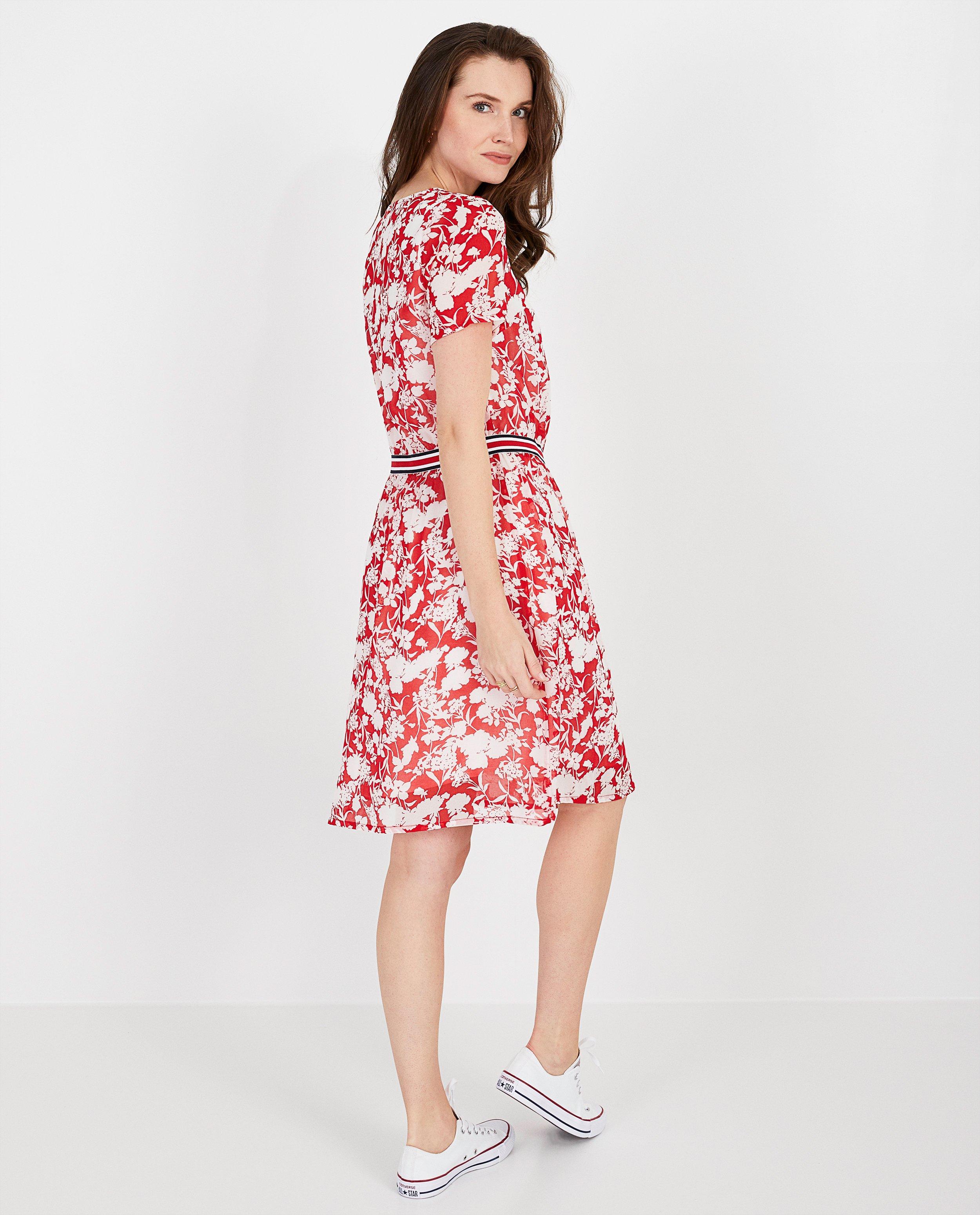 Kleedjes - Rode jurk met print Sara De Paduwa
