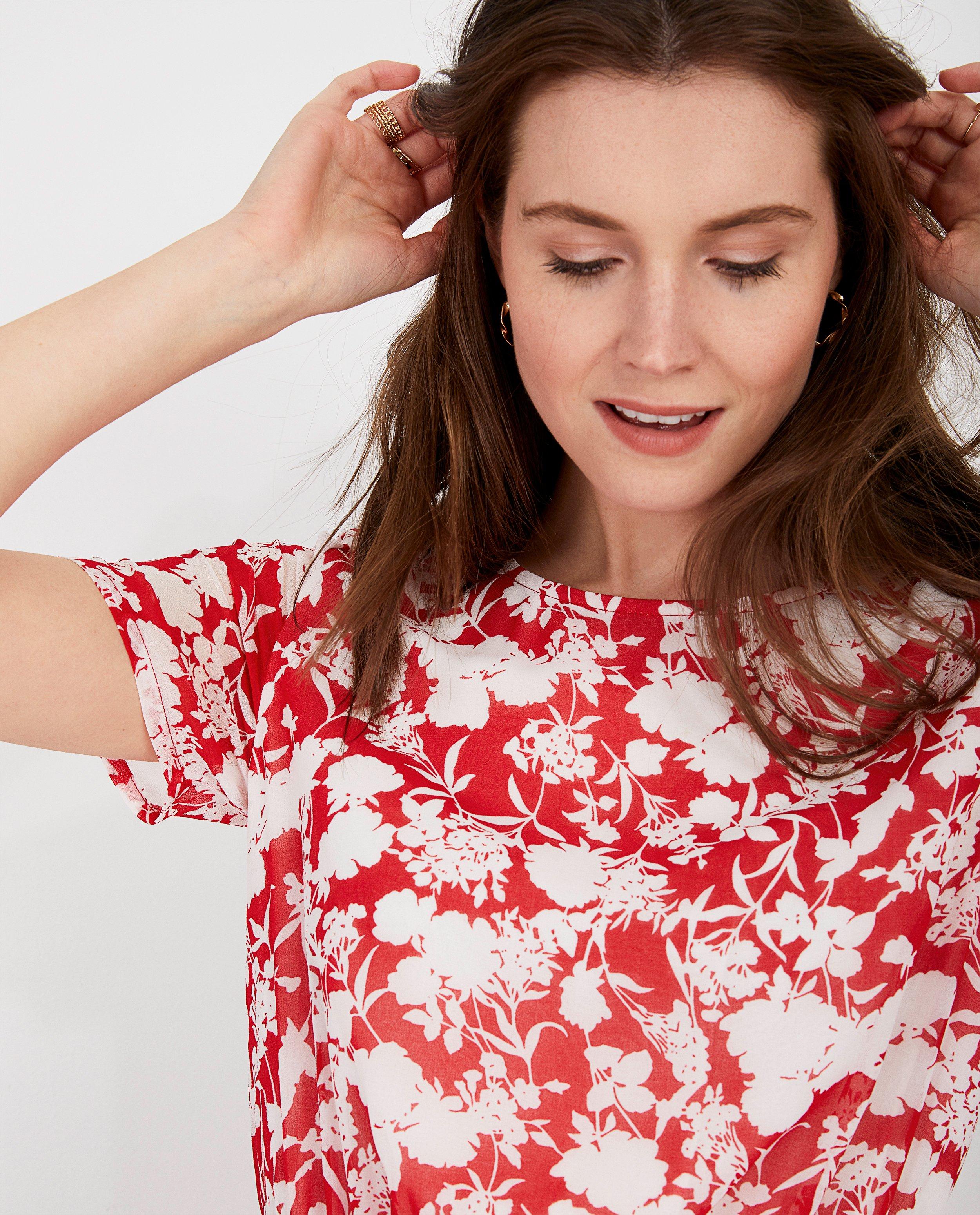 Kleedjes - Rode jurk met print Sara De Paduwa
