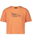 T-shirt orange clair à inscription - null - Groggy