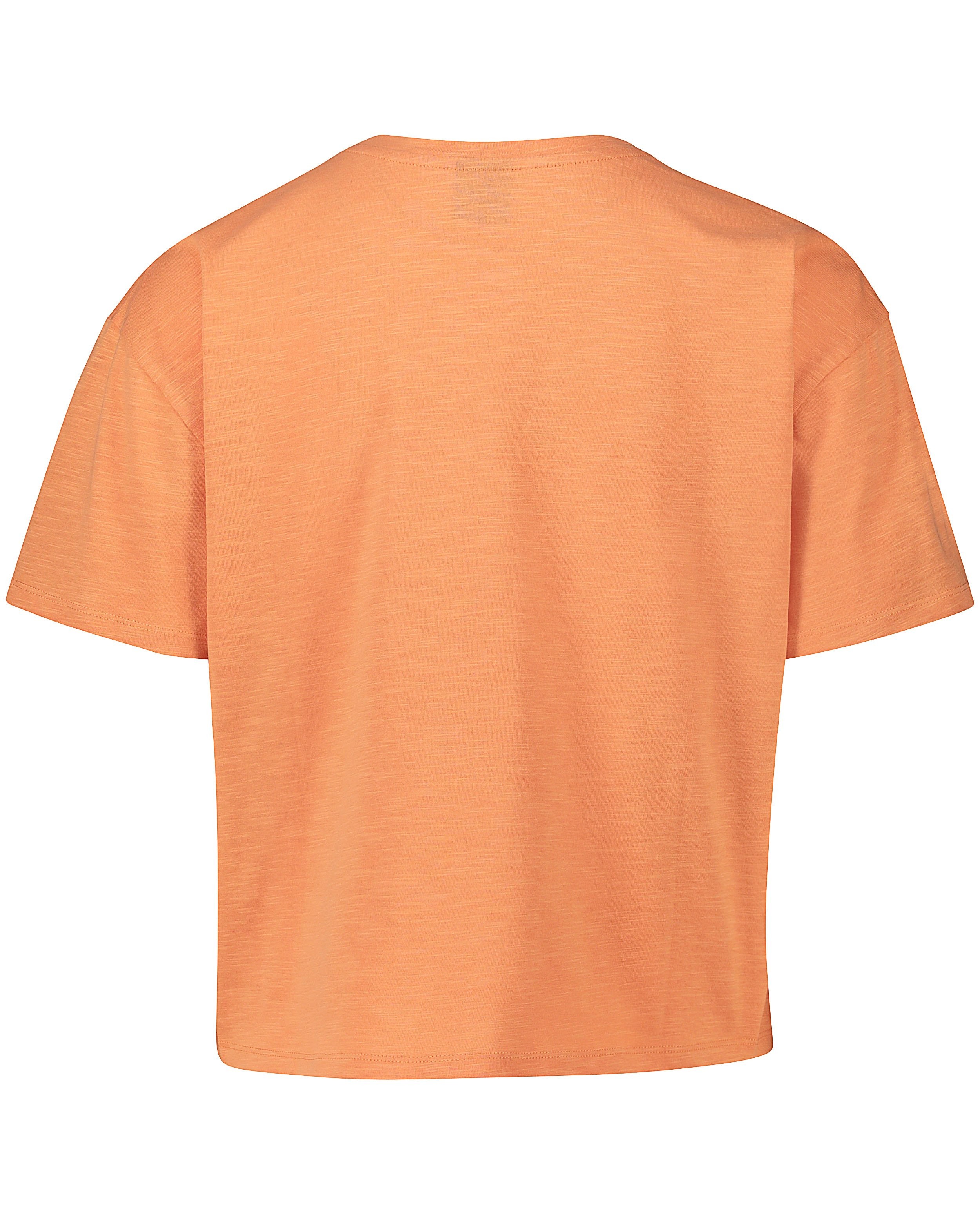 T-shirts - T-shirt orange clair à inscription