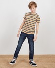 T-shirt van biokatoen I AM, 7-14 jaar - met strepen - I AM