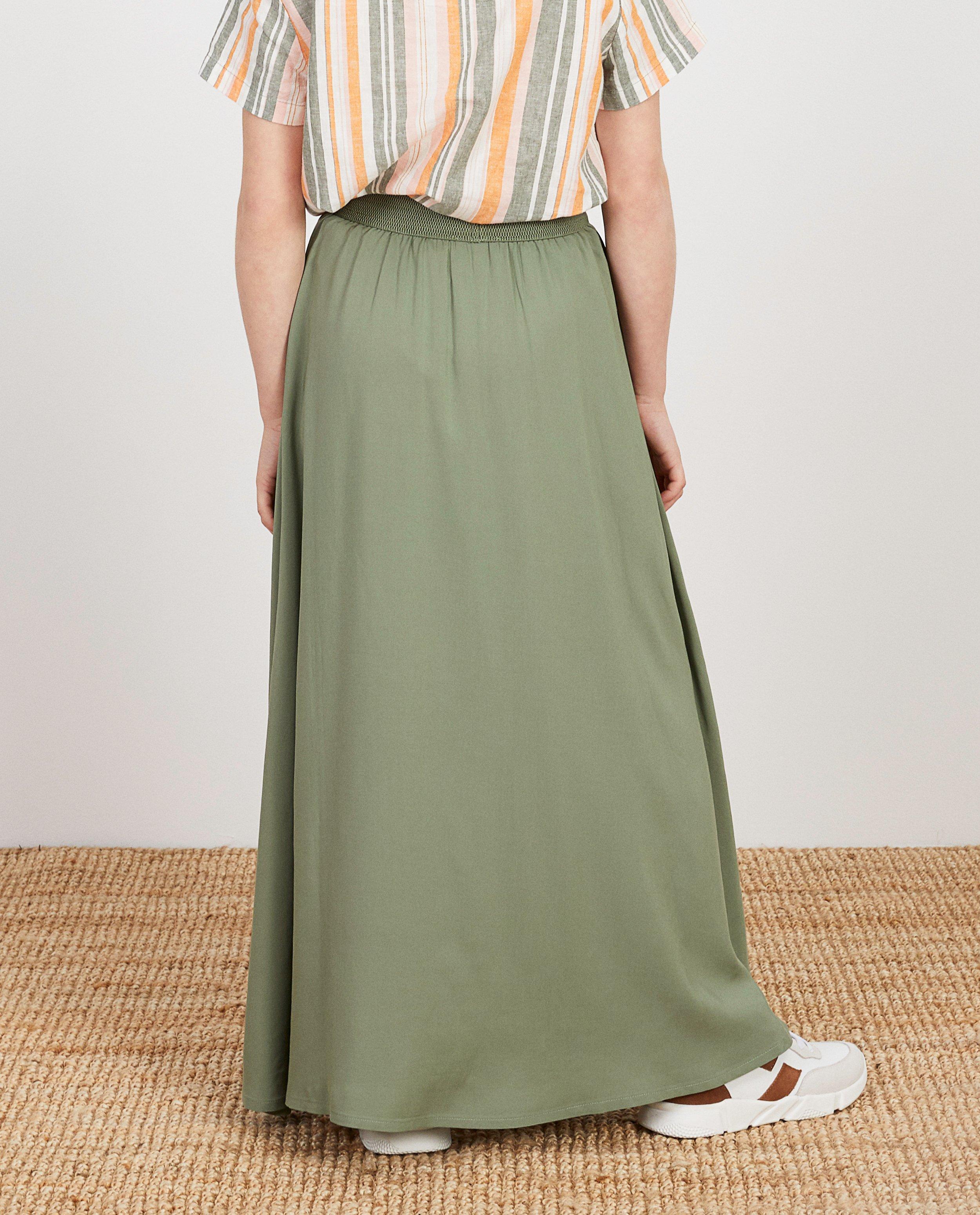 Maxi-rok van EcoVero viscose I AM - Product Detail - khaki - afbeelding nummer 3