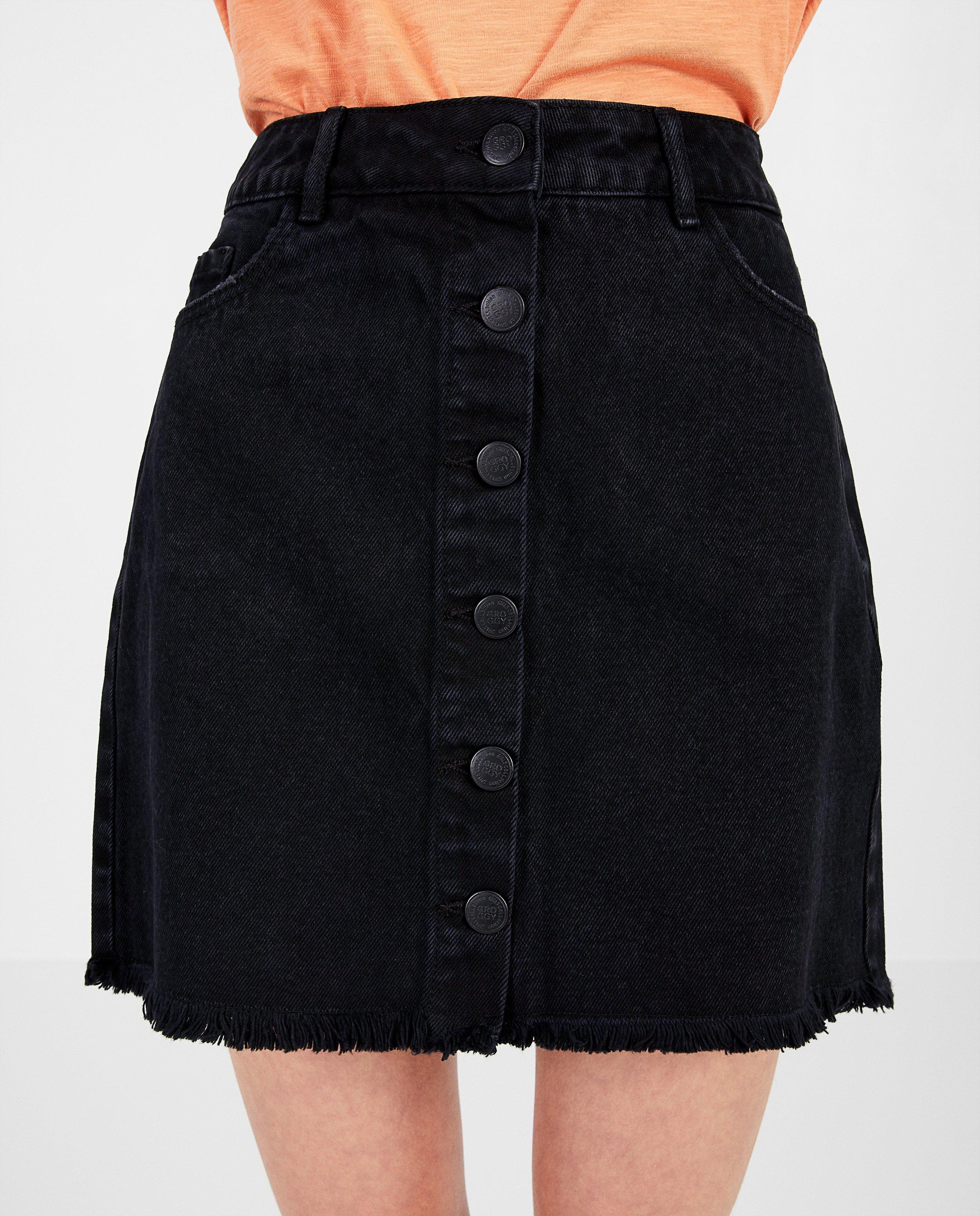 Jupes - Jupe en jeans noir