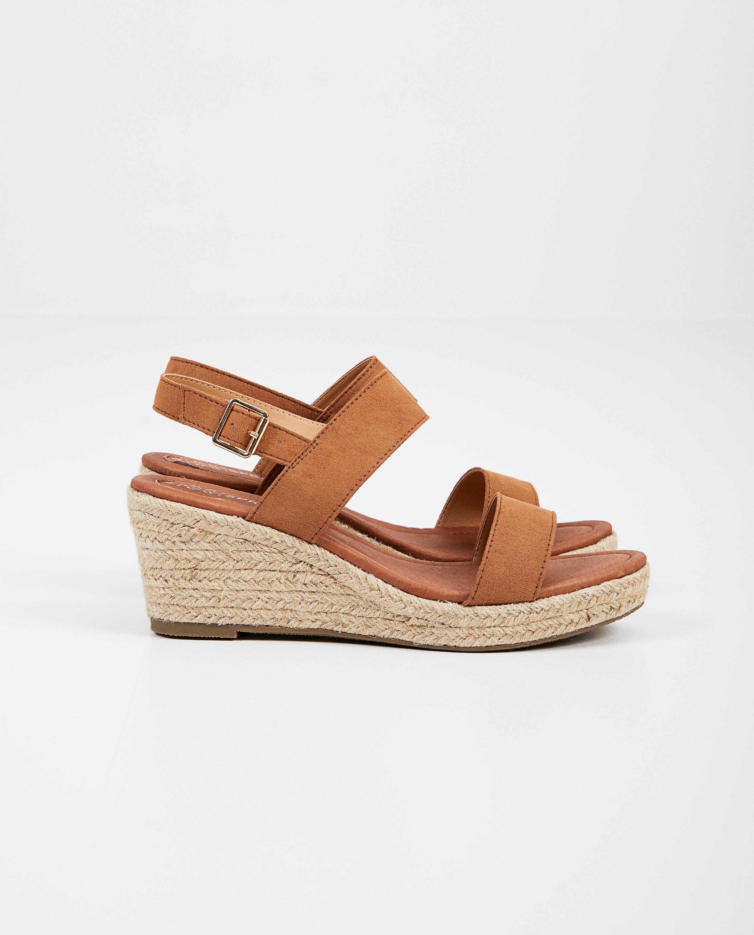 Sandales brunes Sprox - semelle compensée - Sprox