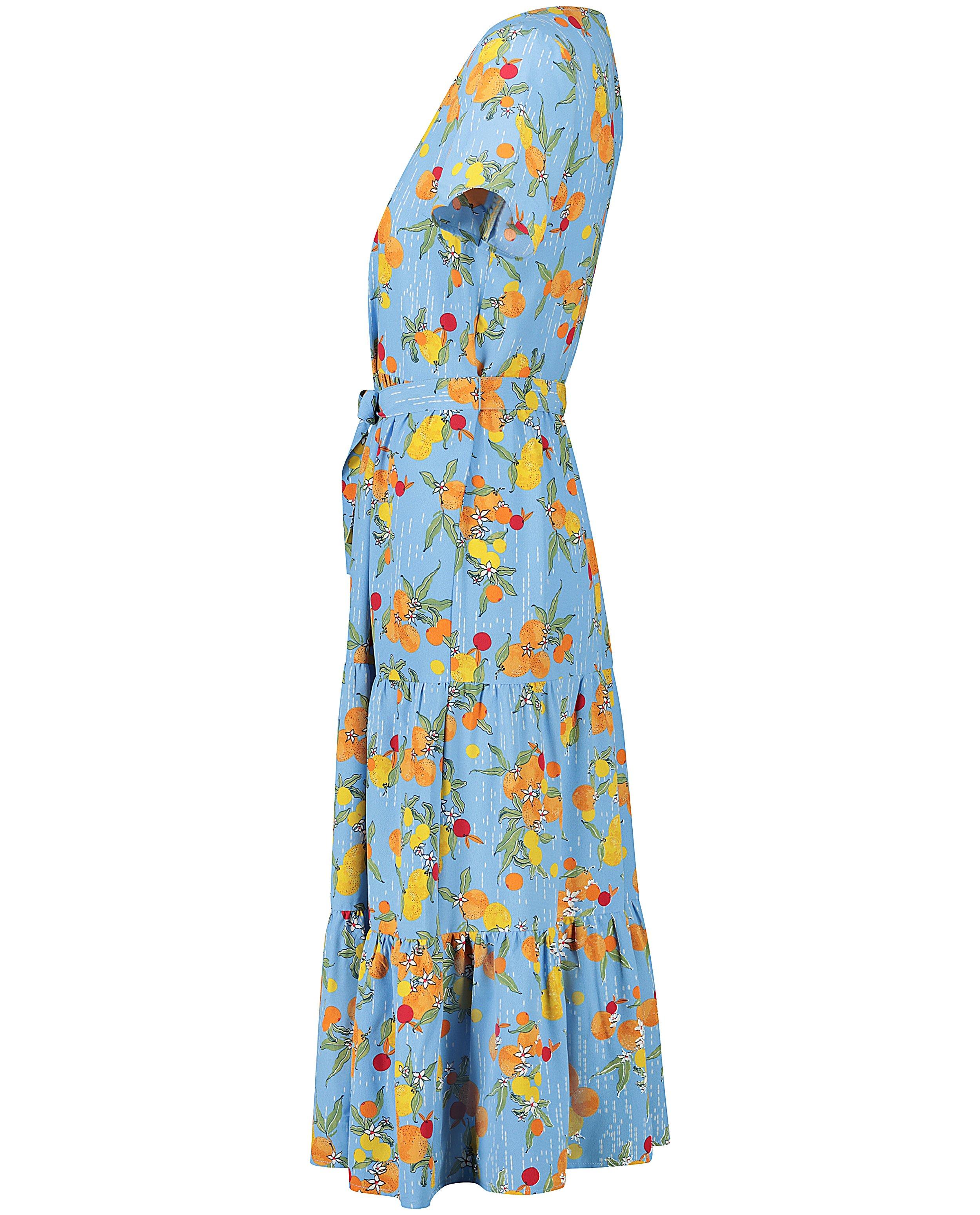 Kleedjes - Lichtblauwe jurk met print Youh!