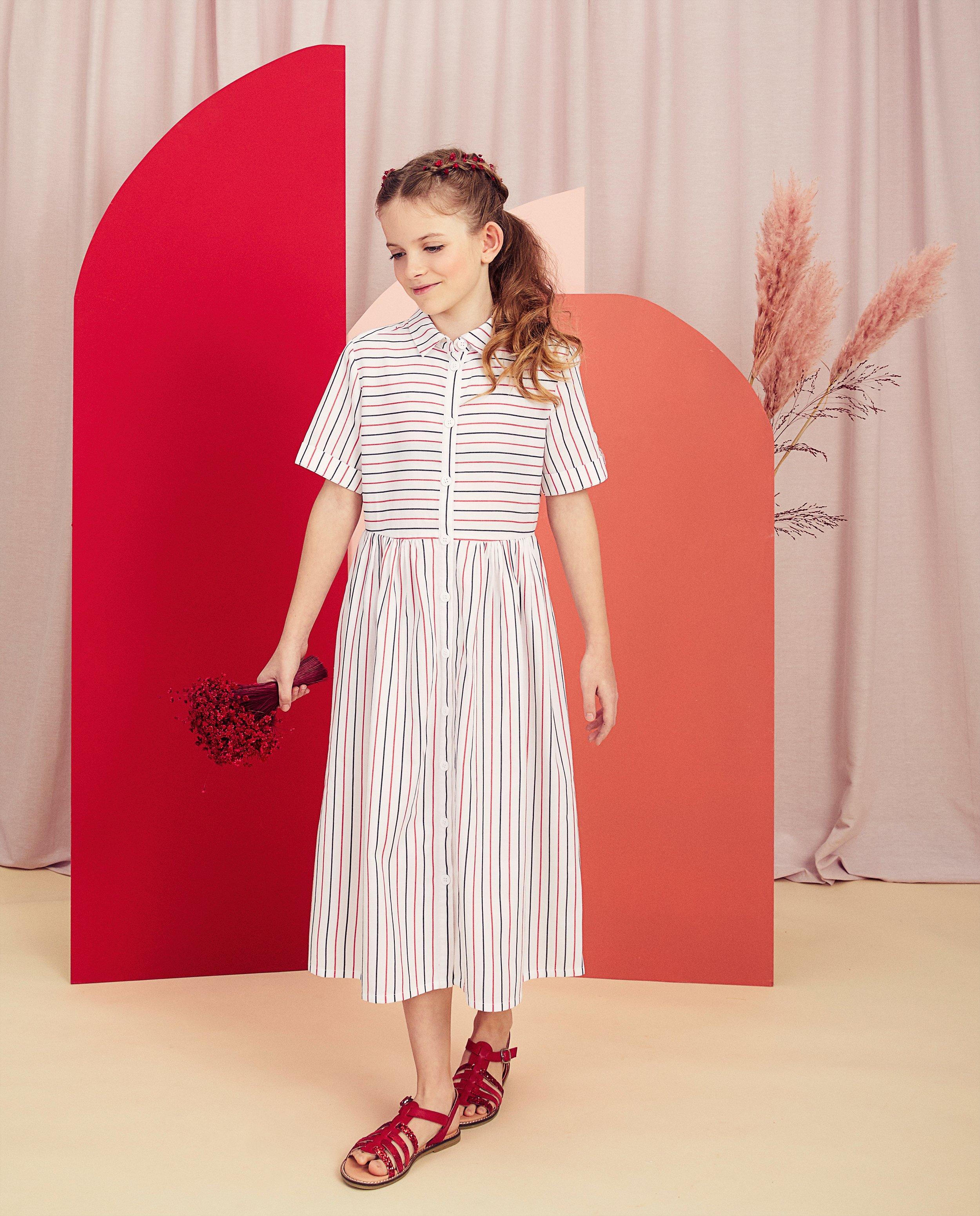 Gestreepte jurk Communie - null - Milla Star