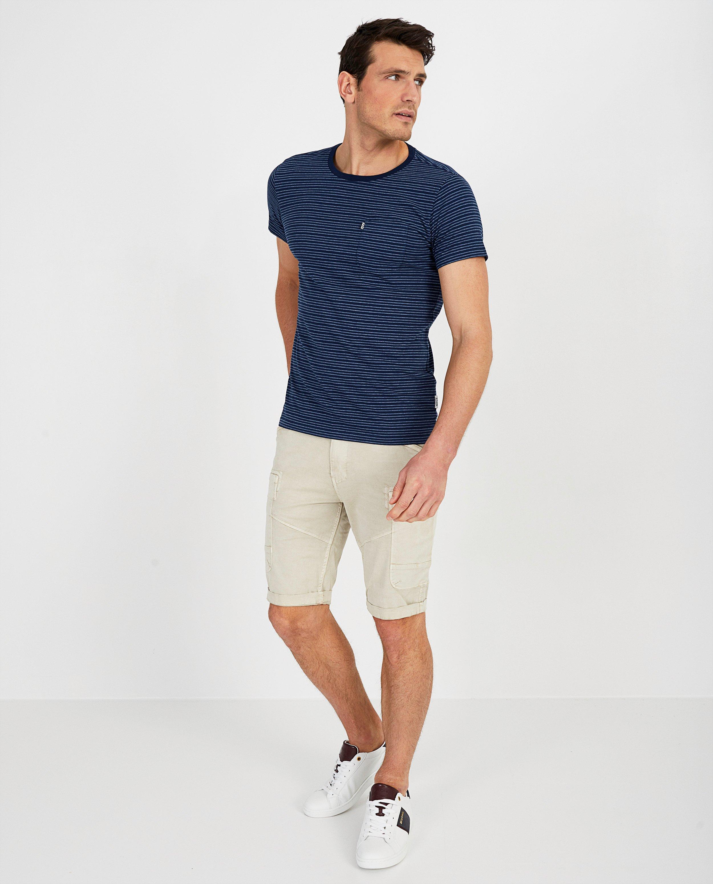 Blauw T-shirt met strepen Noize - in blauw - Noize