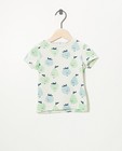 T-shirt van biokatoen met print - in lichtgroen - Cuddles and Smiles