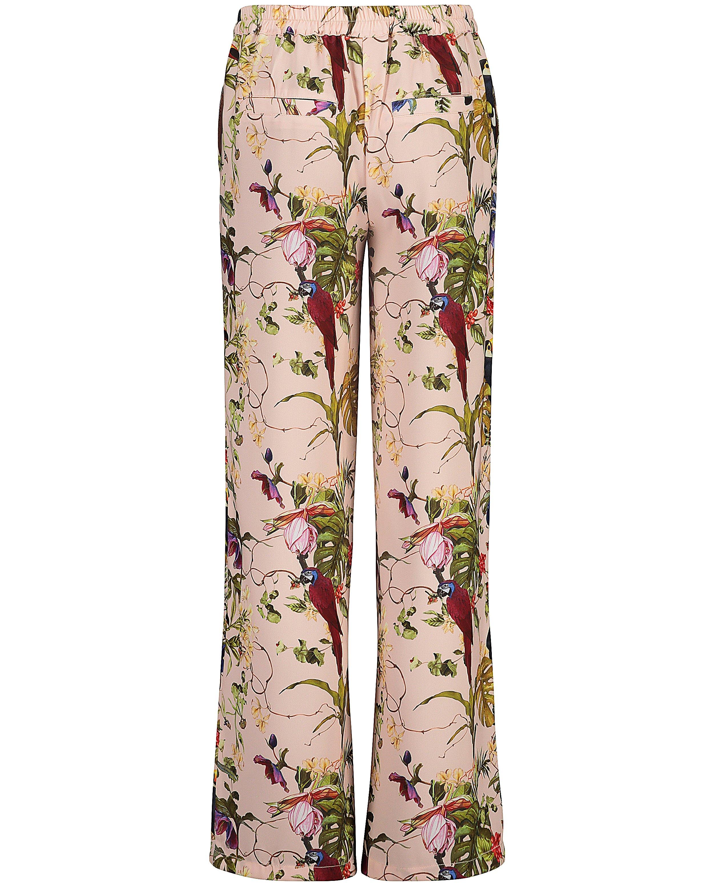 Broeken - Roze broek met print Communie