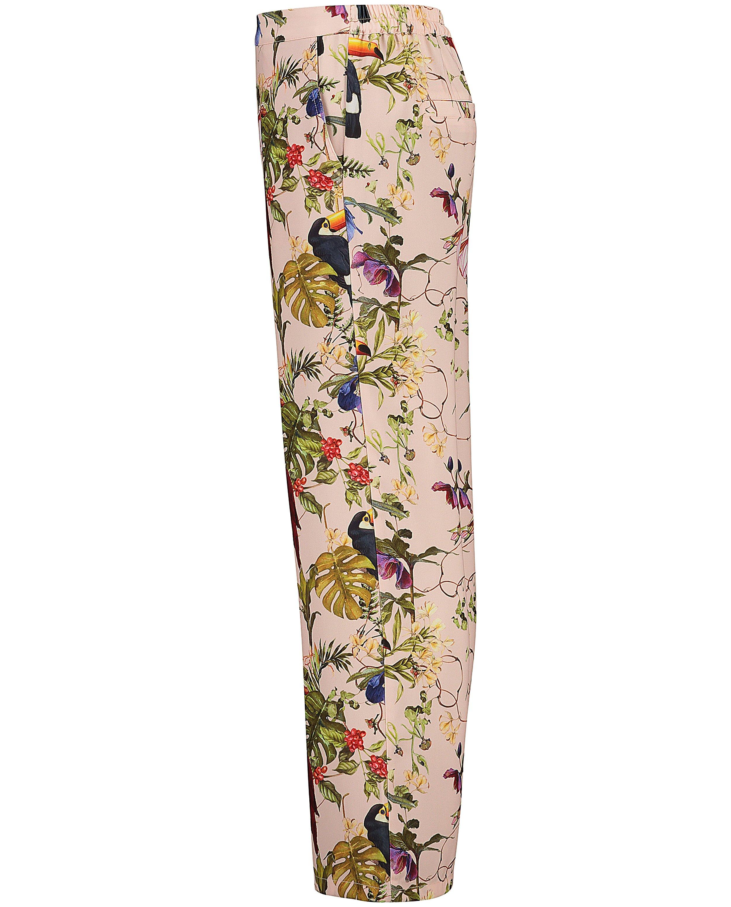 Broeken - Roze broek met print Communie