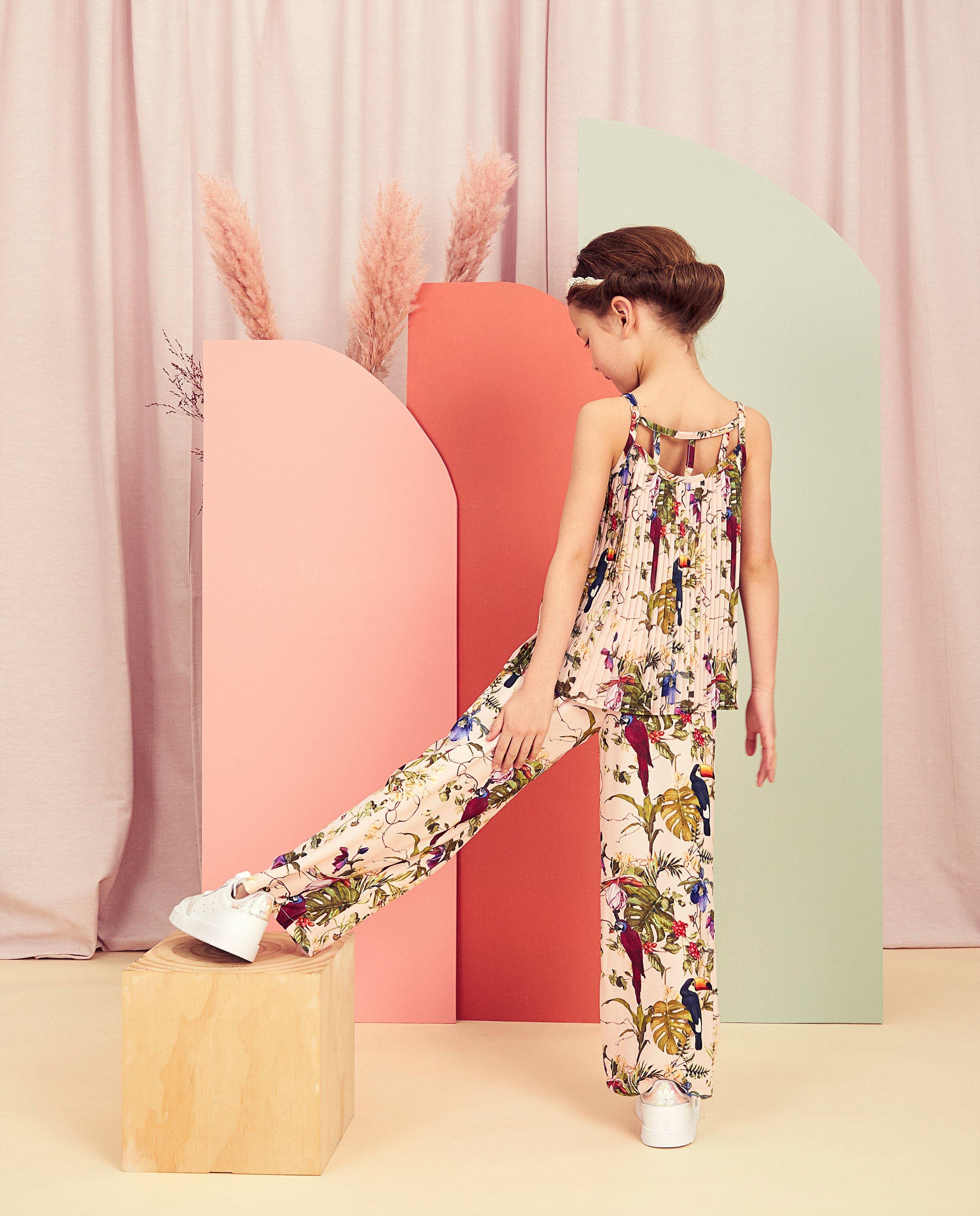 Hemden - Roze topje met bloemenprint
