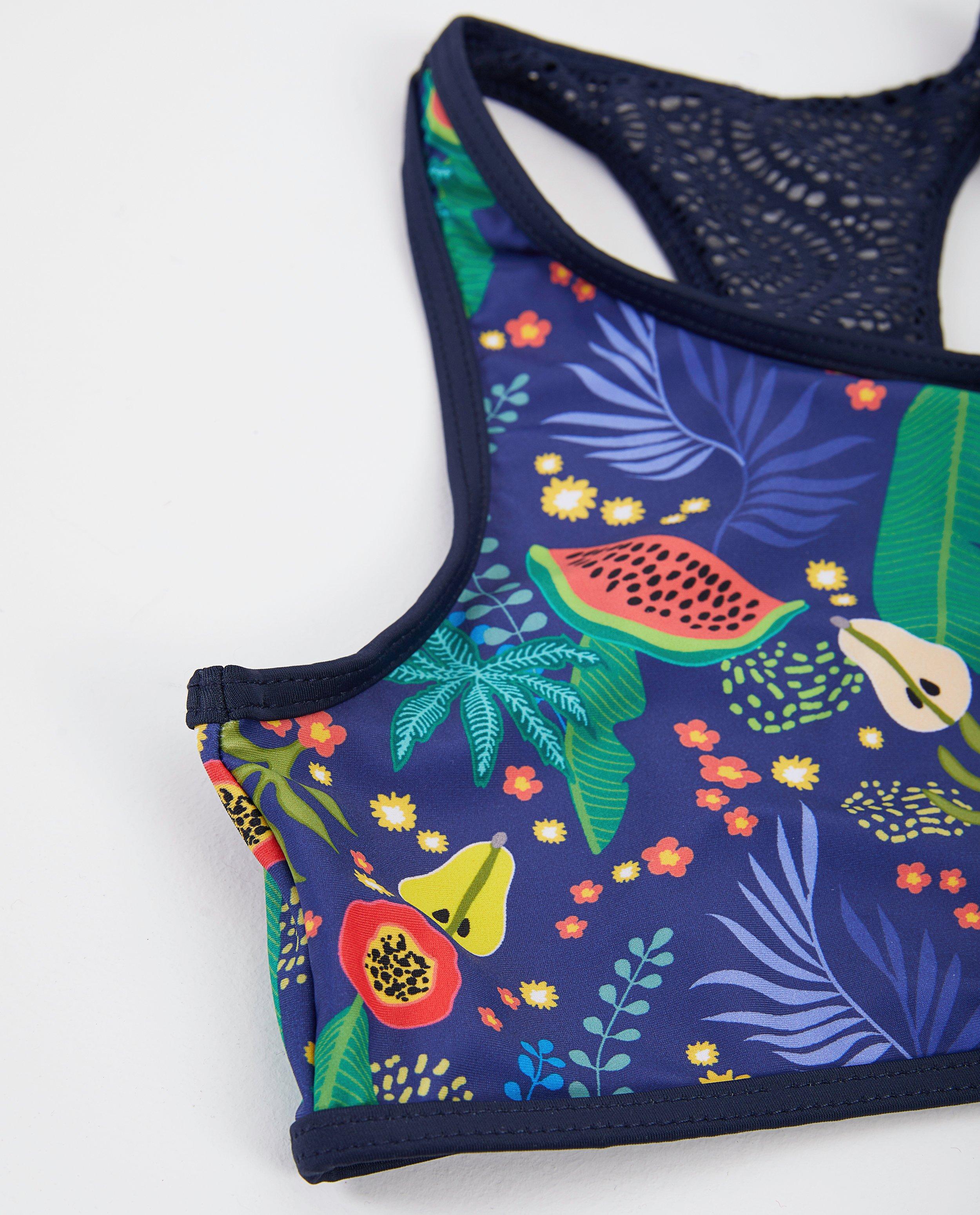 Zwemkleding - Blauwe bikini met print