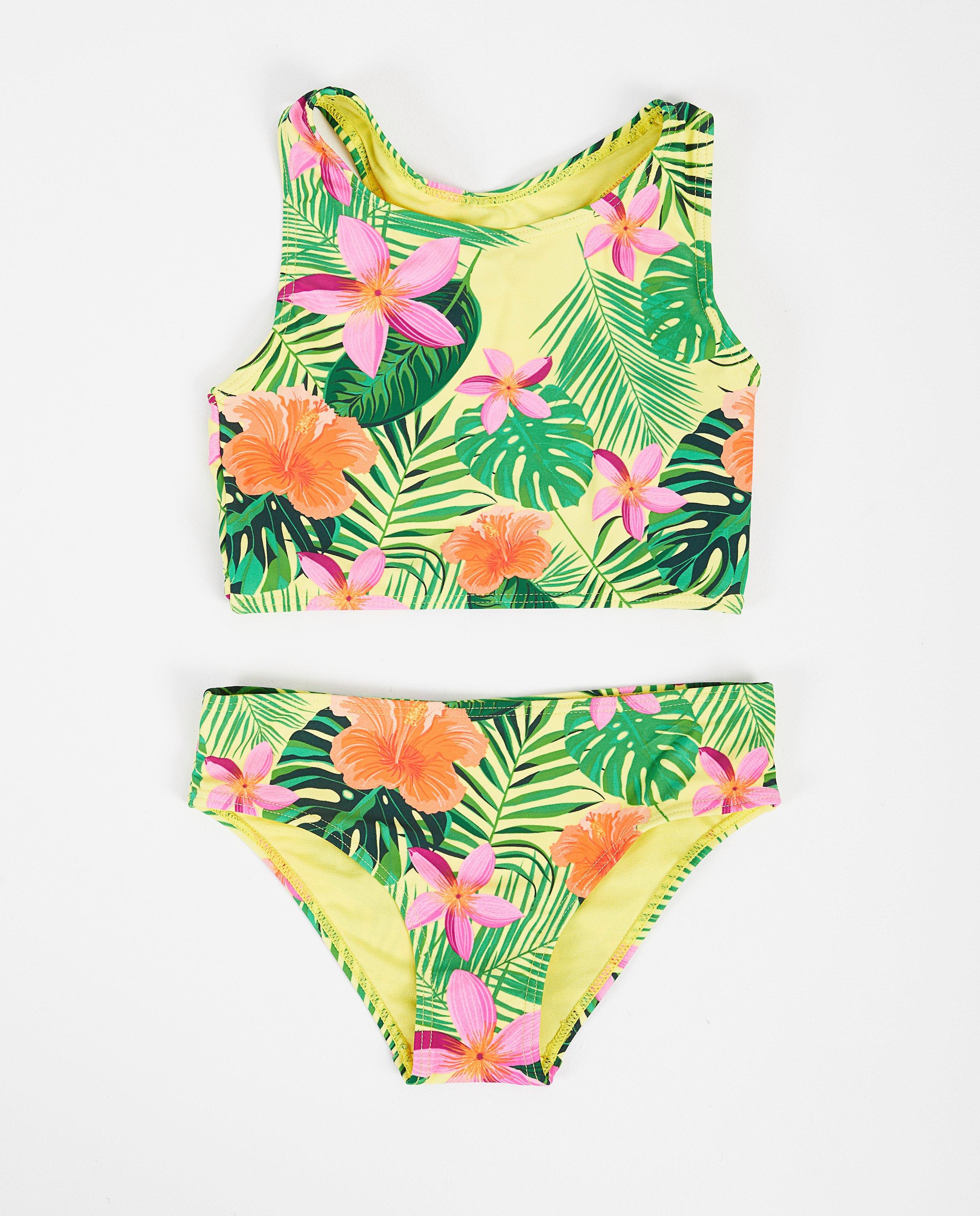Gele bikini met print - allover - Fish & Chips