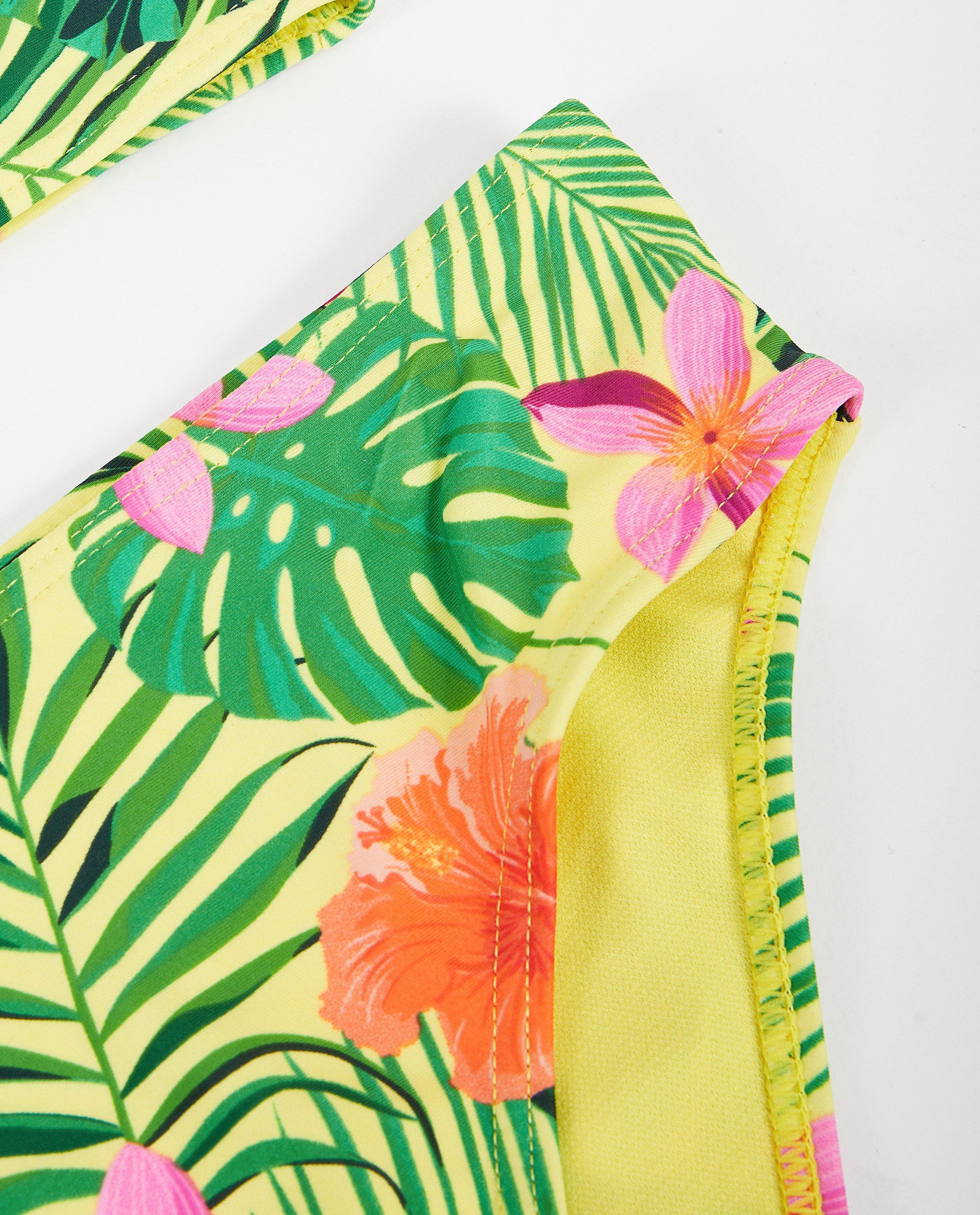 Zwemkleding - Gele bikini met print