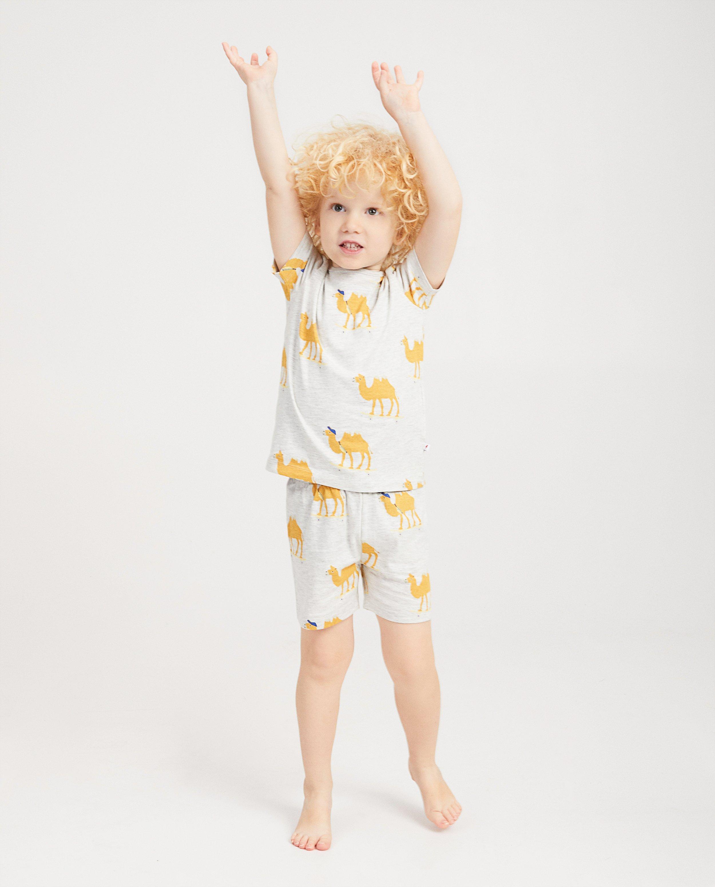 Grijze pyjama met kameelprint - gemêleerd - Kidz Nation