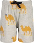 Nachtkleding - Grijze pyjama met kameelprint