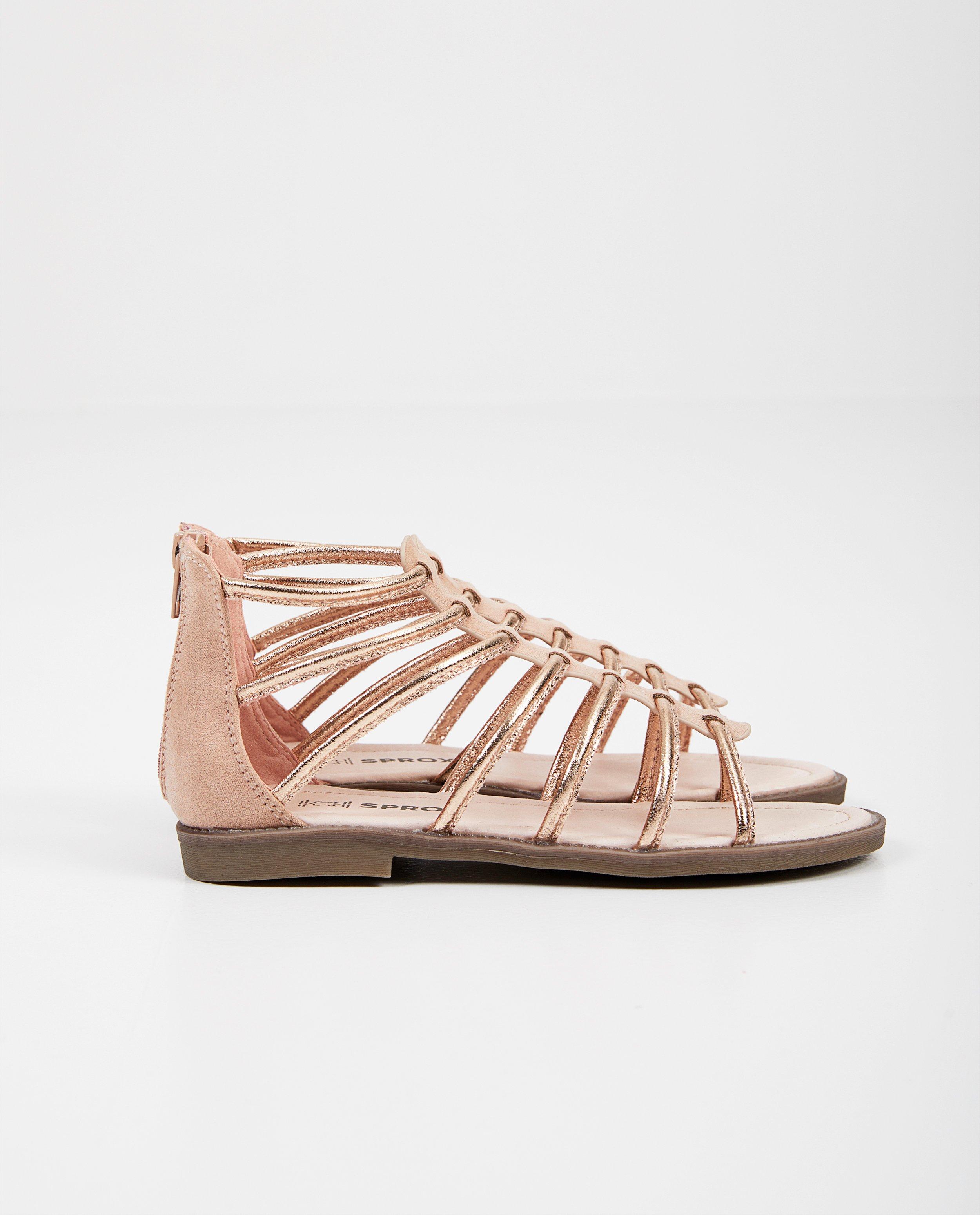 Roze sandalen in roman style met rose gold Sprox JBC Belgi Belgi