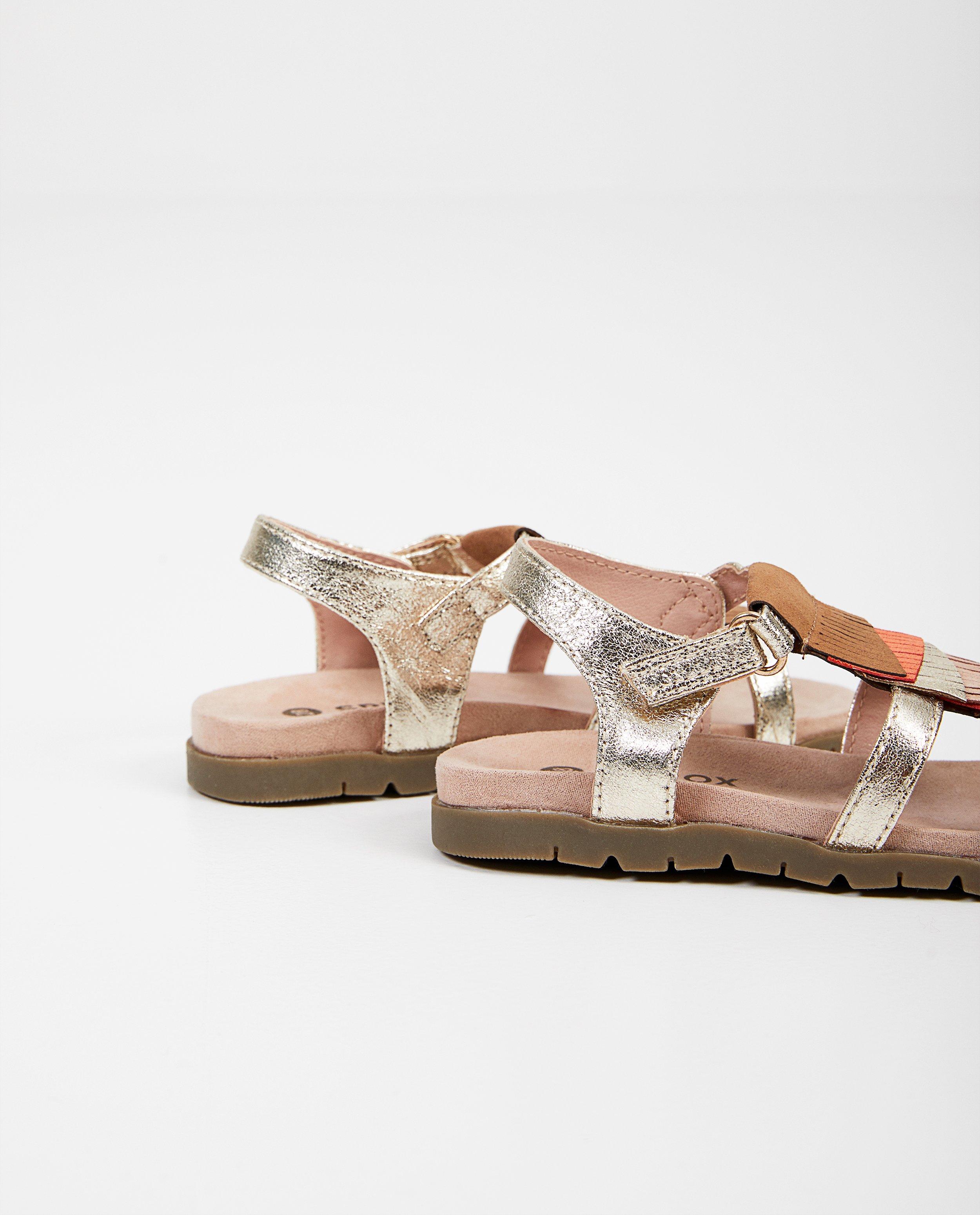 Sandalen met kwastjes goudkleurig Sprox JBC Belgi Belgi