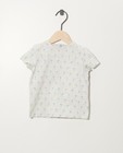 T-shirtje met print van biokatoen - gemêleerd - Newborn 50-68